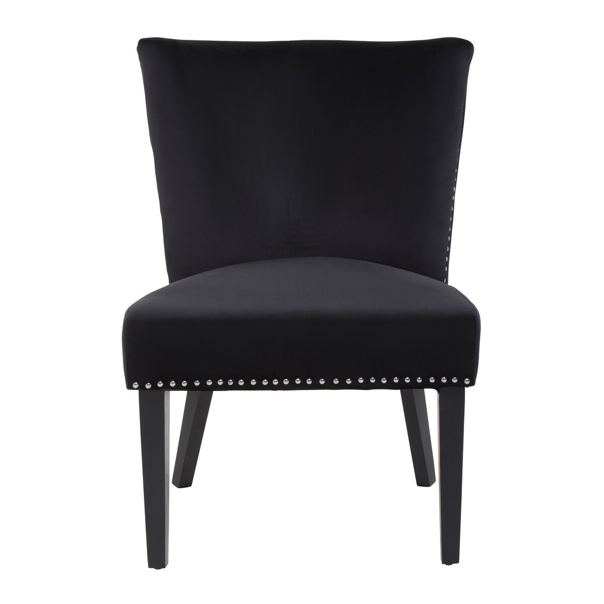 Orsina Kensington Townhouse Winged Dining Chair – Black