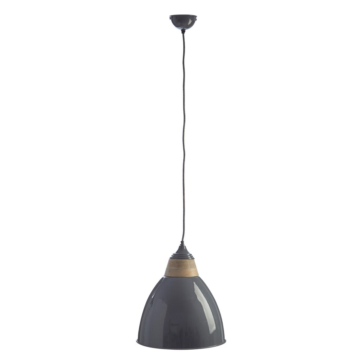 Orsina Oslo Large Bell Shaped Pendant Light - Grey