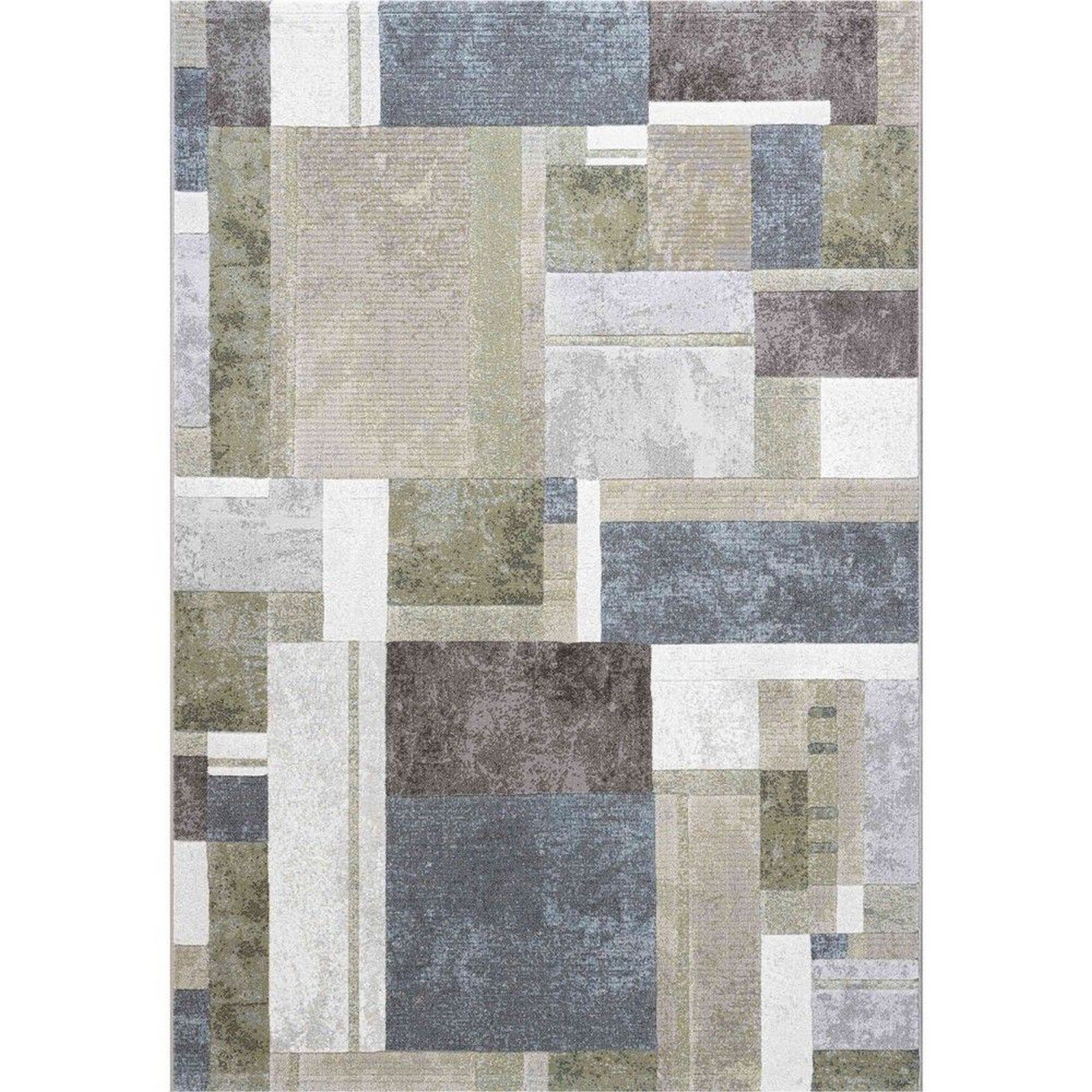 Mega Flooring Green Modern Geometric Rug - 160 x 230cm