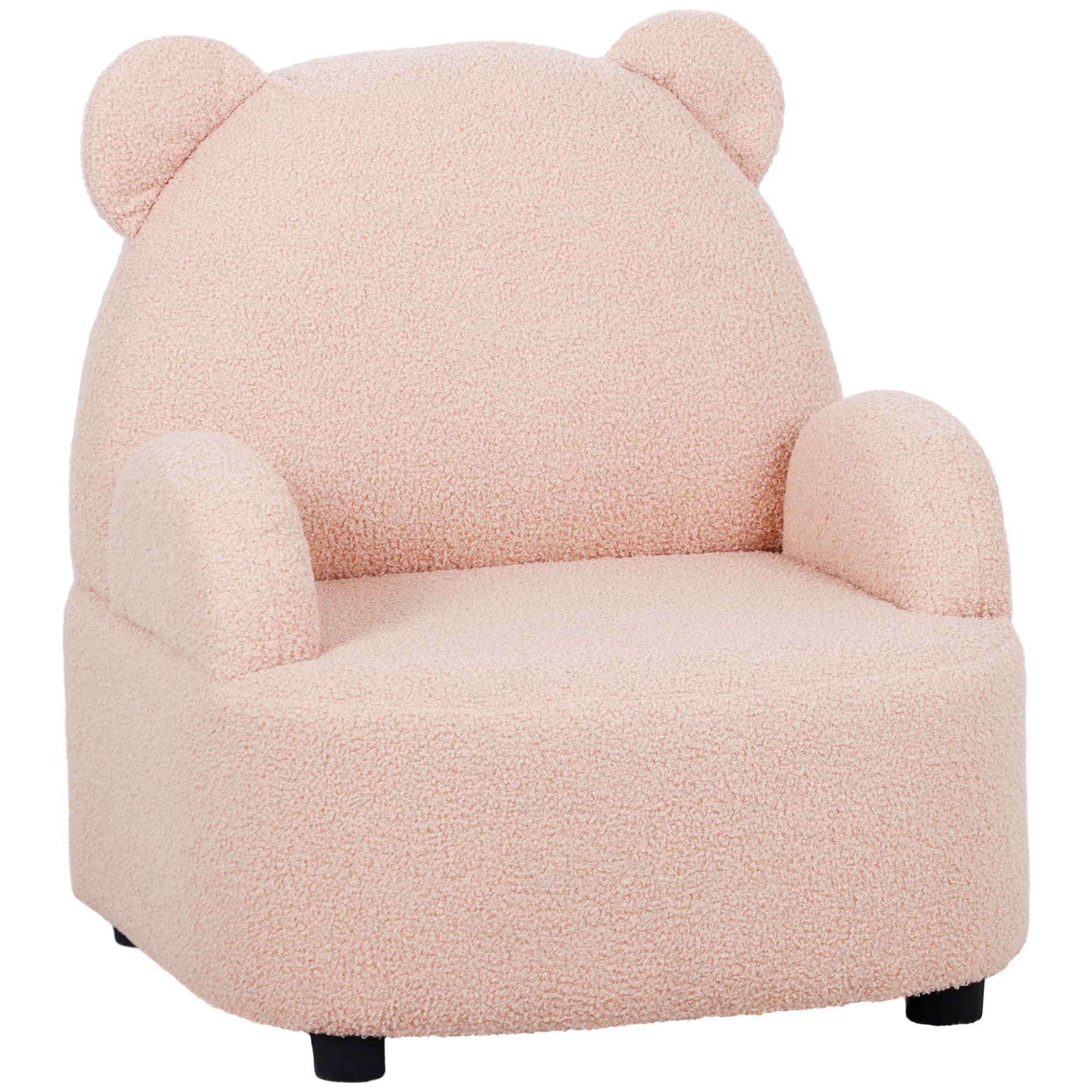 AIYAPLAY Single Seat Bear Shaped Kids Armchair - Pink