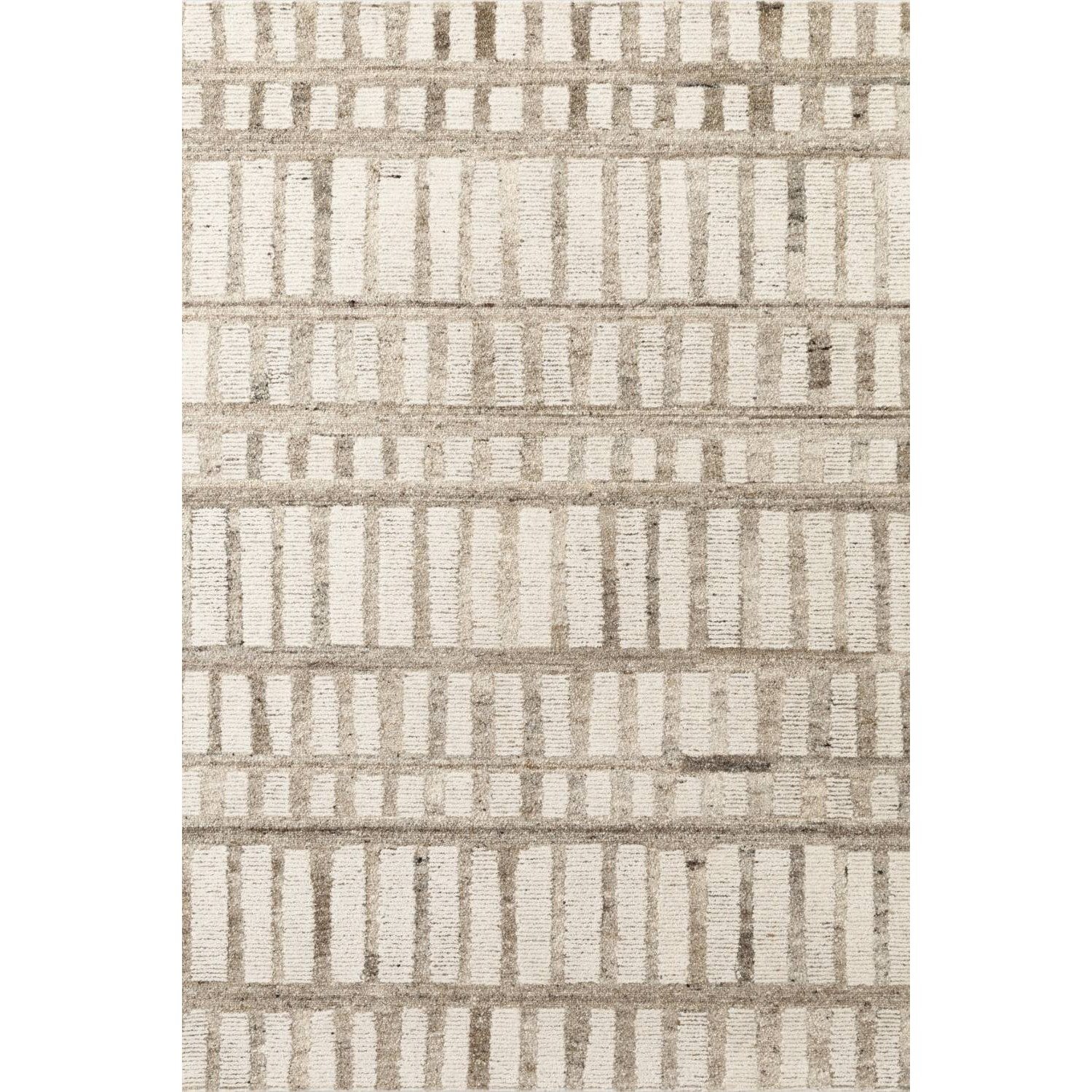Hanse Home Brown Vikosa Linara Handcrafted Wool Abstract  Rug - 80 x 150cm