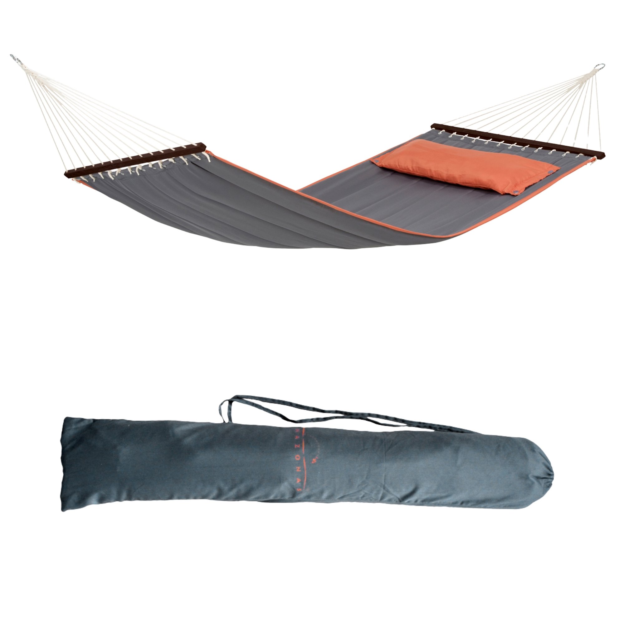 Amazonas American Dream Double Cotton Spreader Bar Hammock – Grey