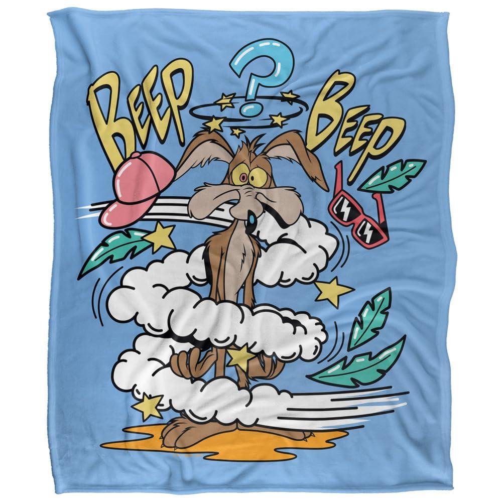 Looney Tunes Wile E Coyote Beep Beep Blanket - 152cm x 127cm