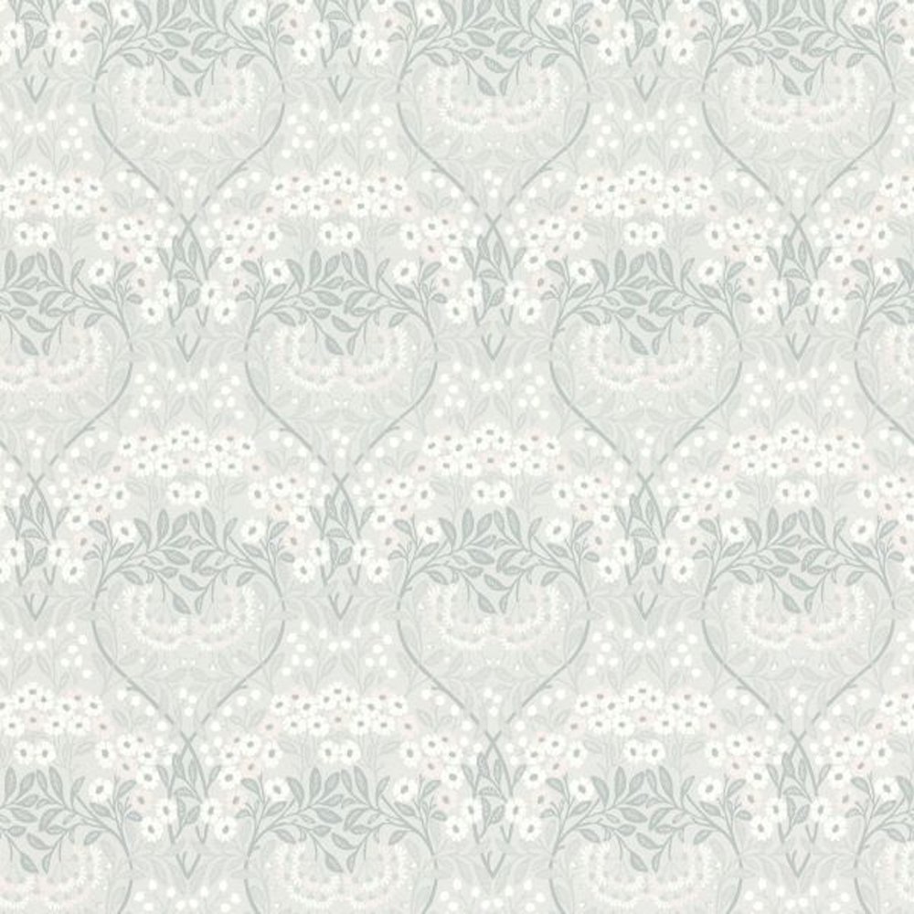 Rasch Sophia Floral Vinyl Wallpaper - Grey