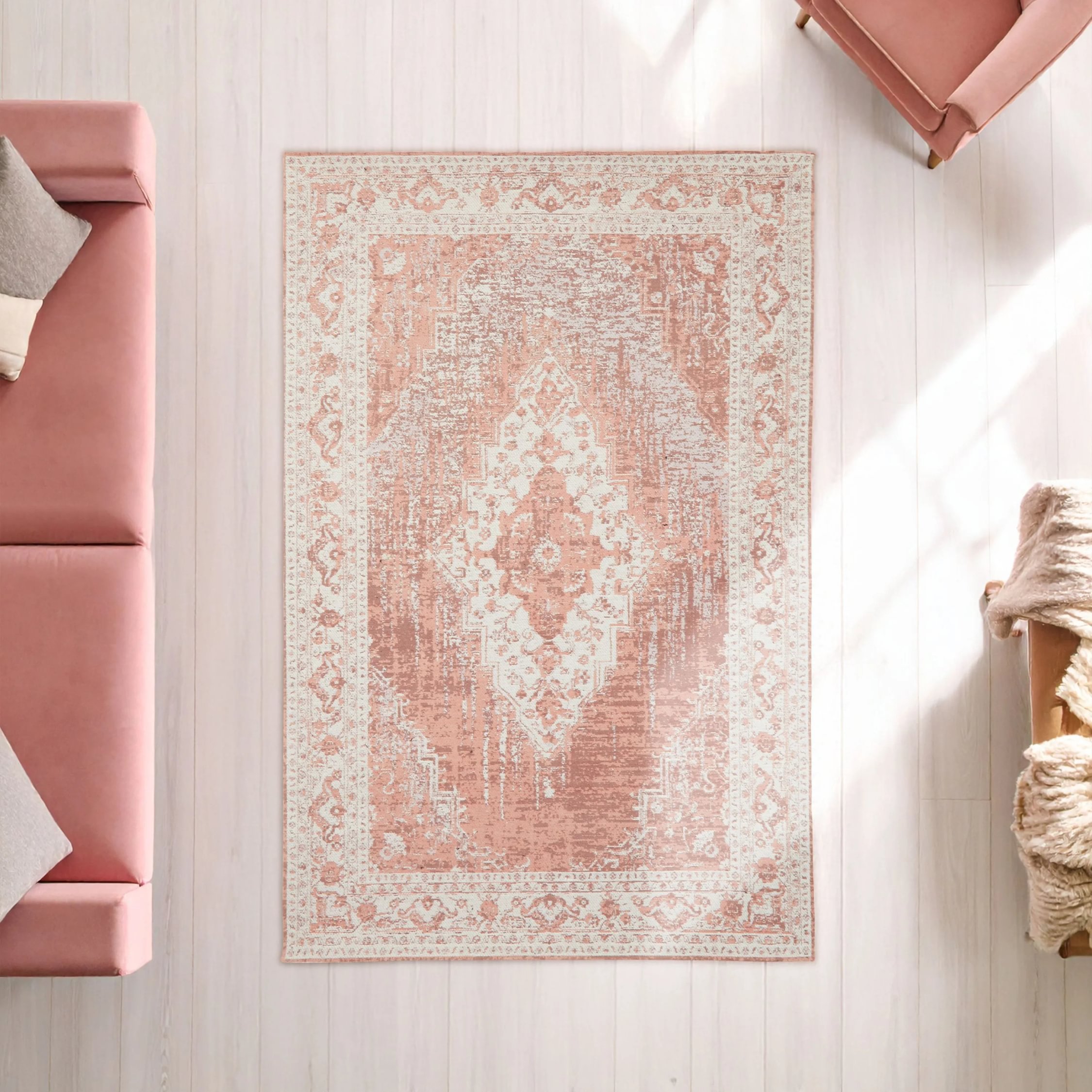 Orsina Pink Bosie Morvi Rug - 120 x 180cm