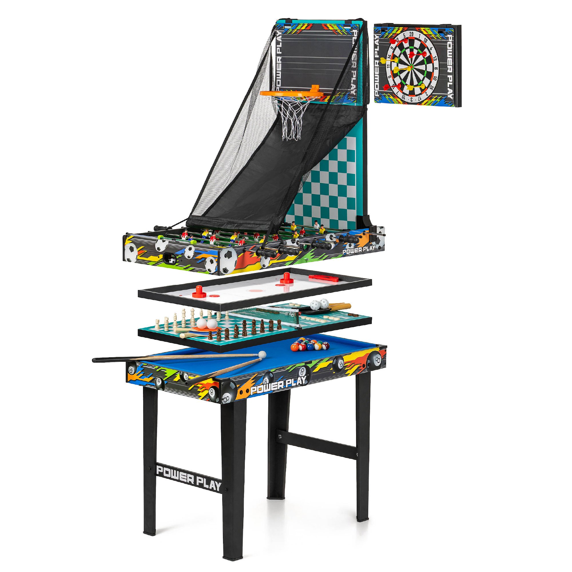 Powerplay 10-in-1 Games Table - 3ft