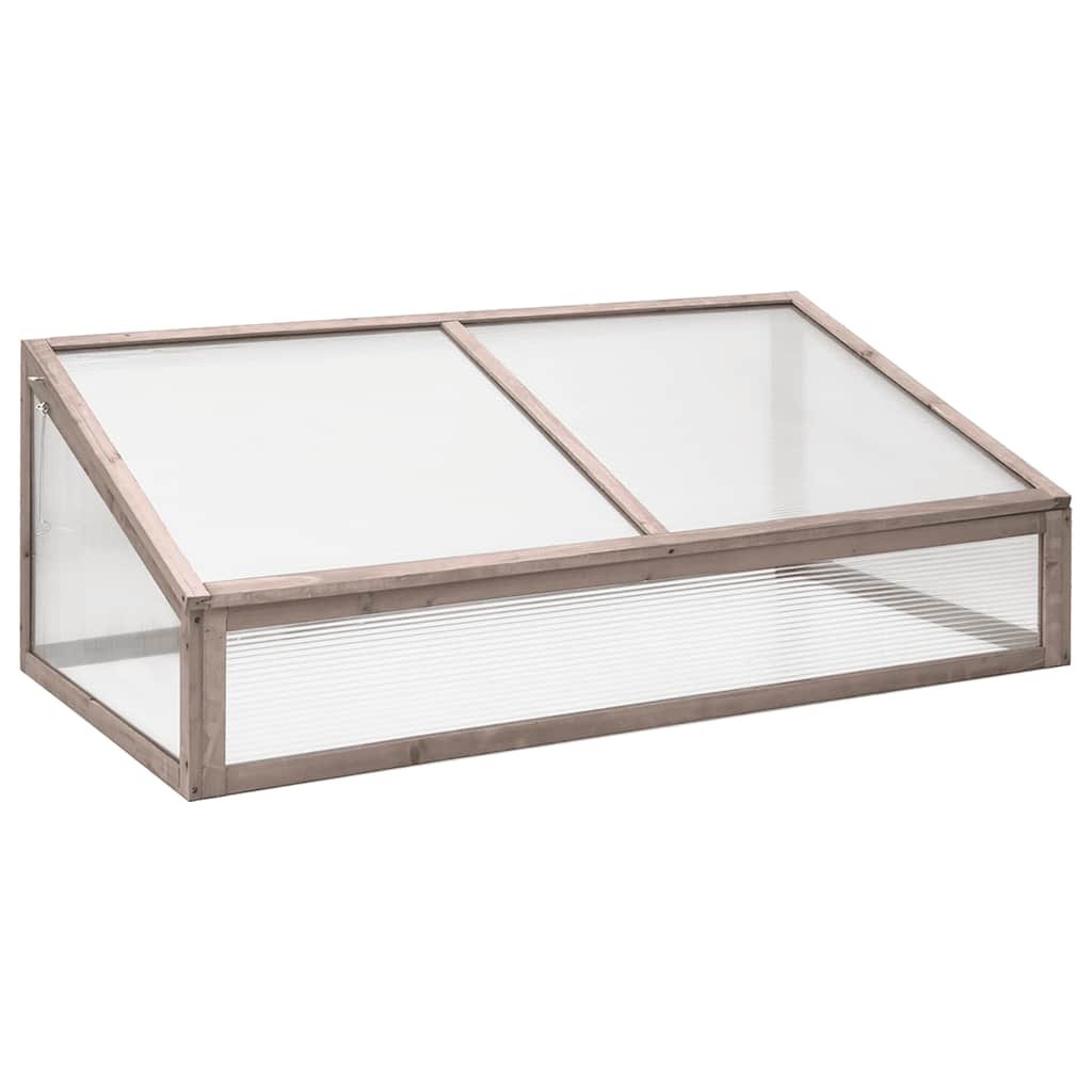 Walplus Wood Greenhouse Fir - Grey - 110 x 56 x 39 cm