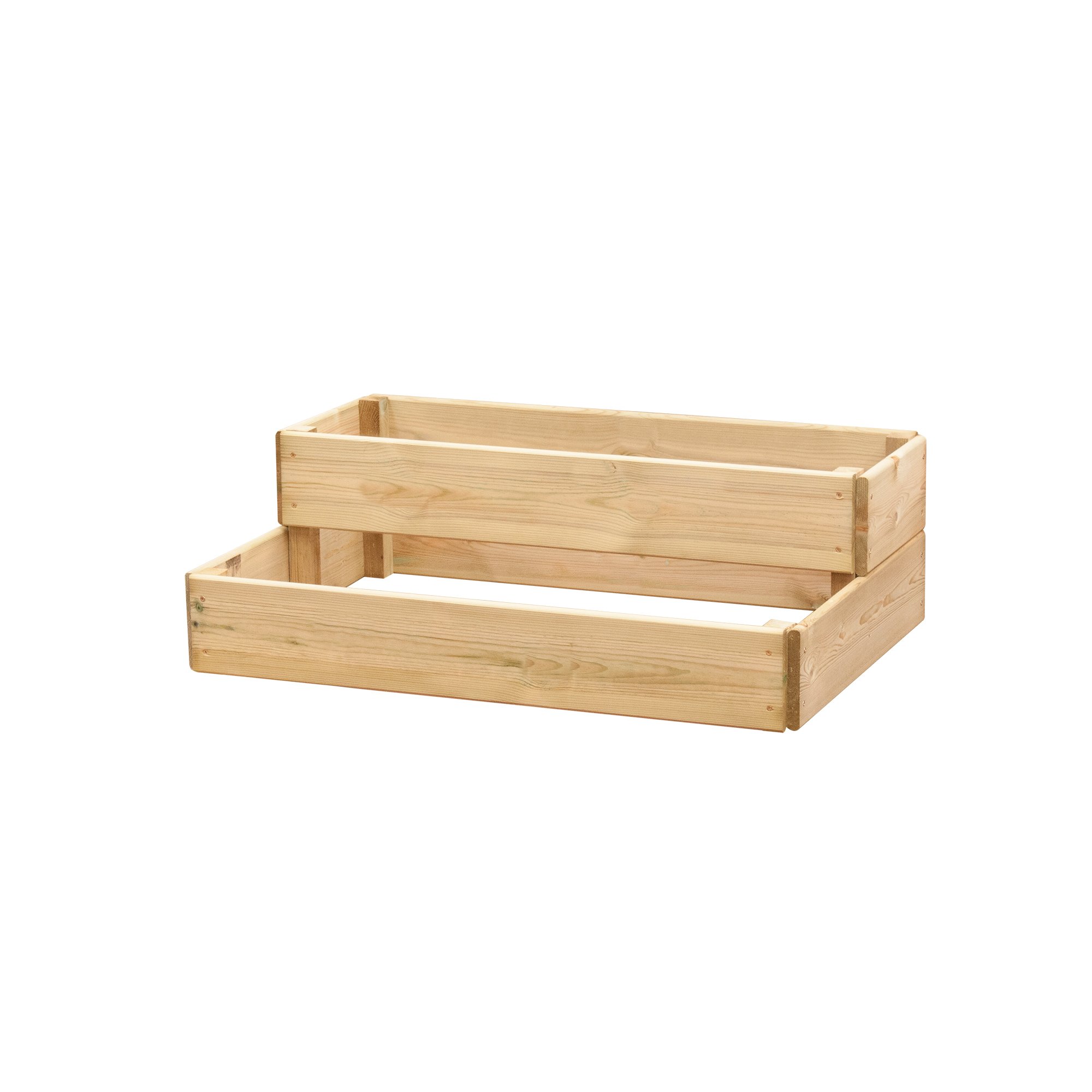 Greena Cascading Wooden Raised Bed - Width 90cm - 2 tiers