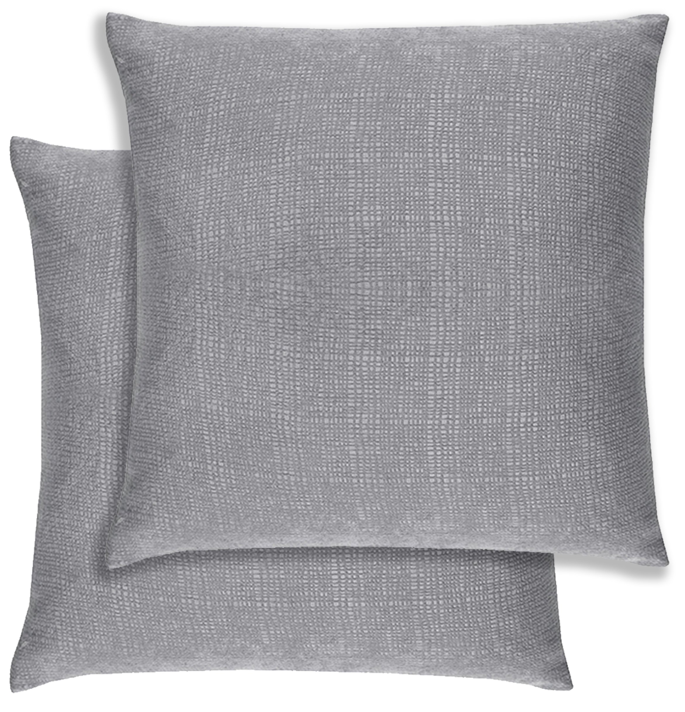 Enhanced Living Matrix Textured Cushion Covers - 43 x 43cm - Grey