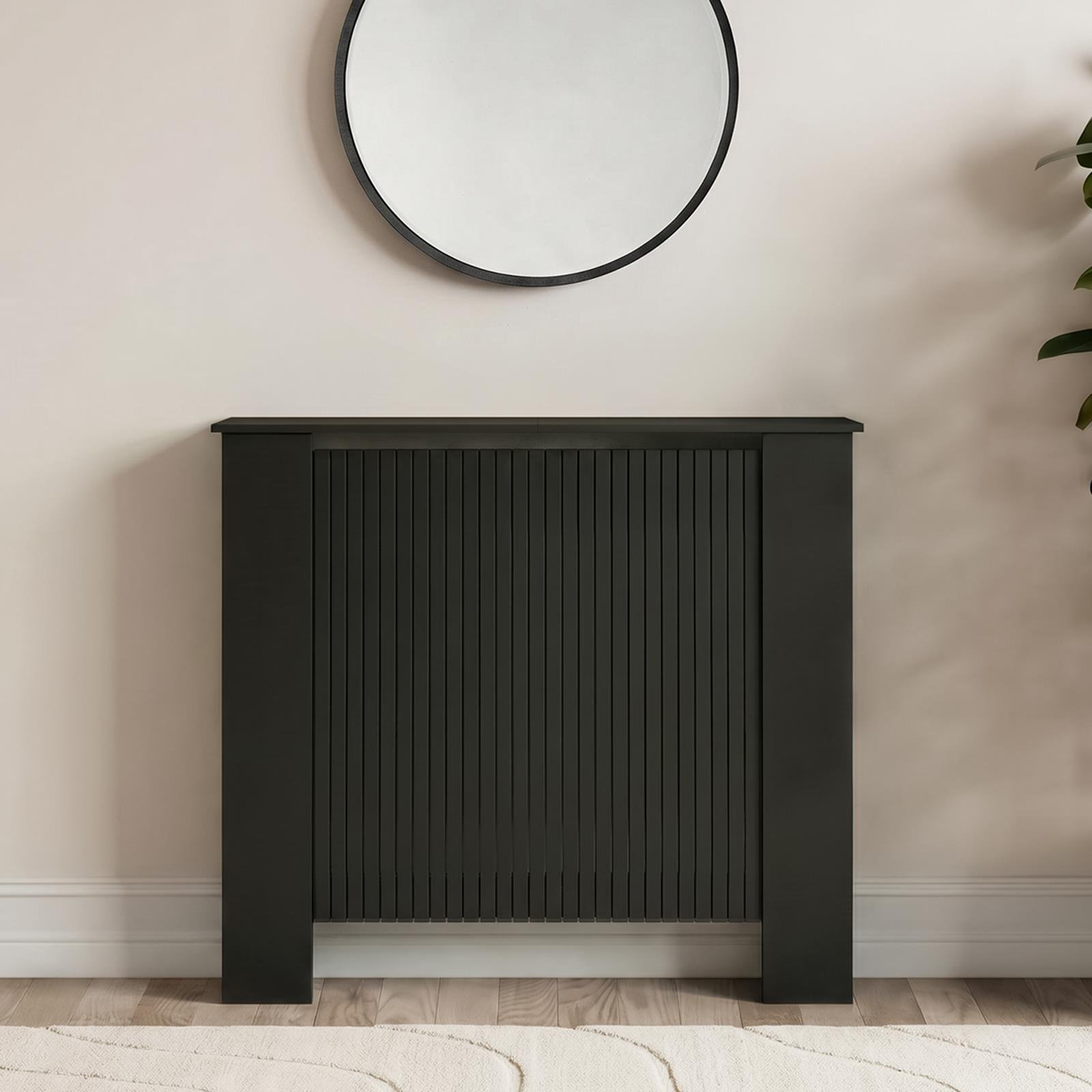 OHS Ribbed Radiator Cover - Black - Medium