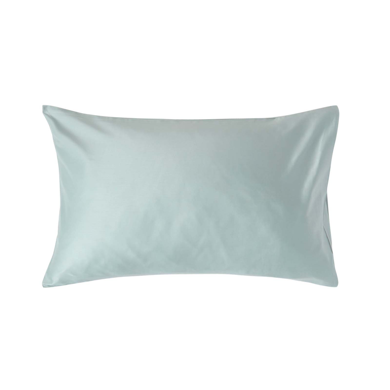 Homescapes Organic Egyptian Cotton Sateen Housewife Pillowcase - Duck Egg