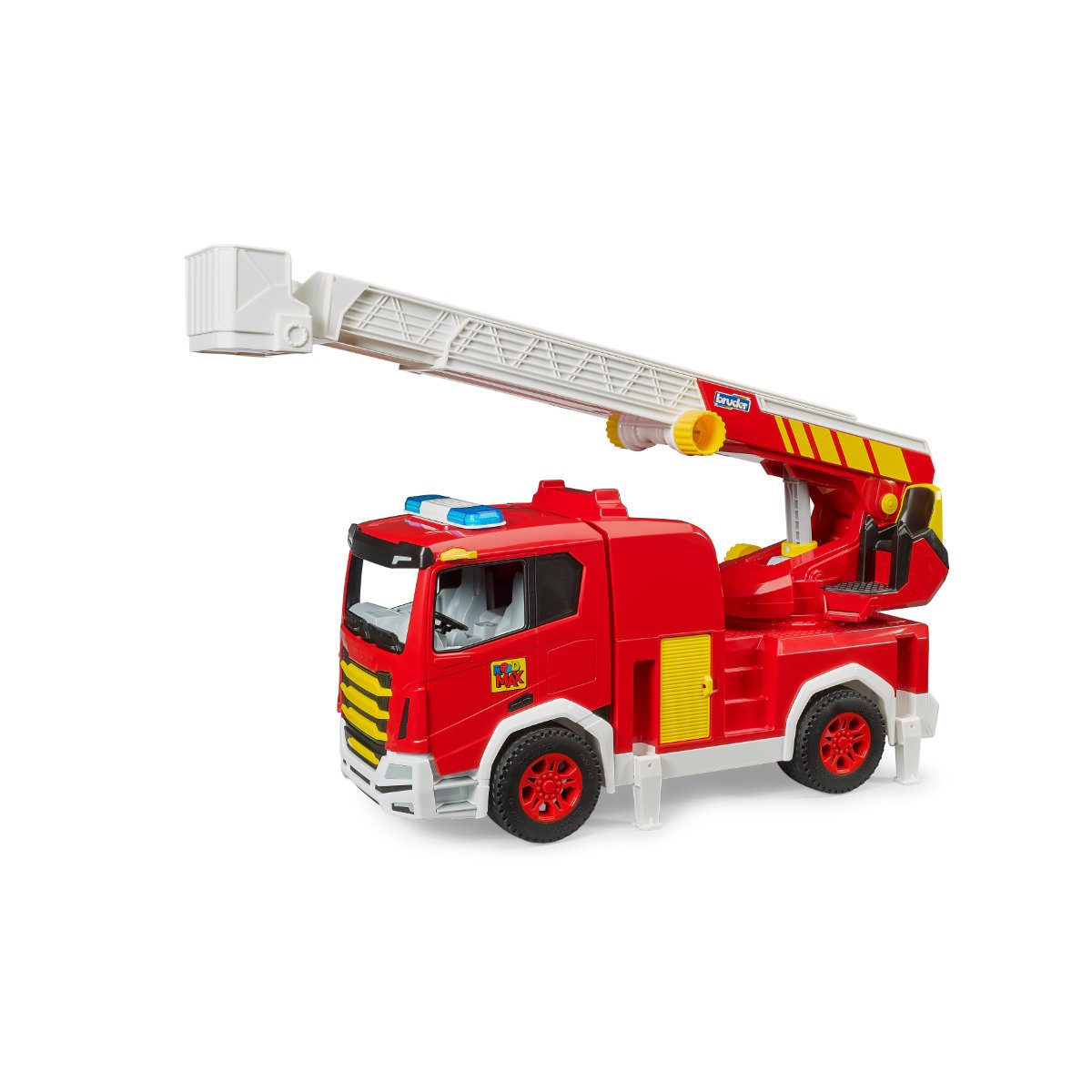 Bruder Roadmax Fire Engine Turnable Ladder Childrens Toy Model