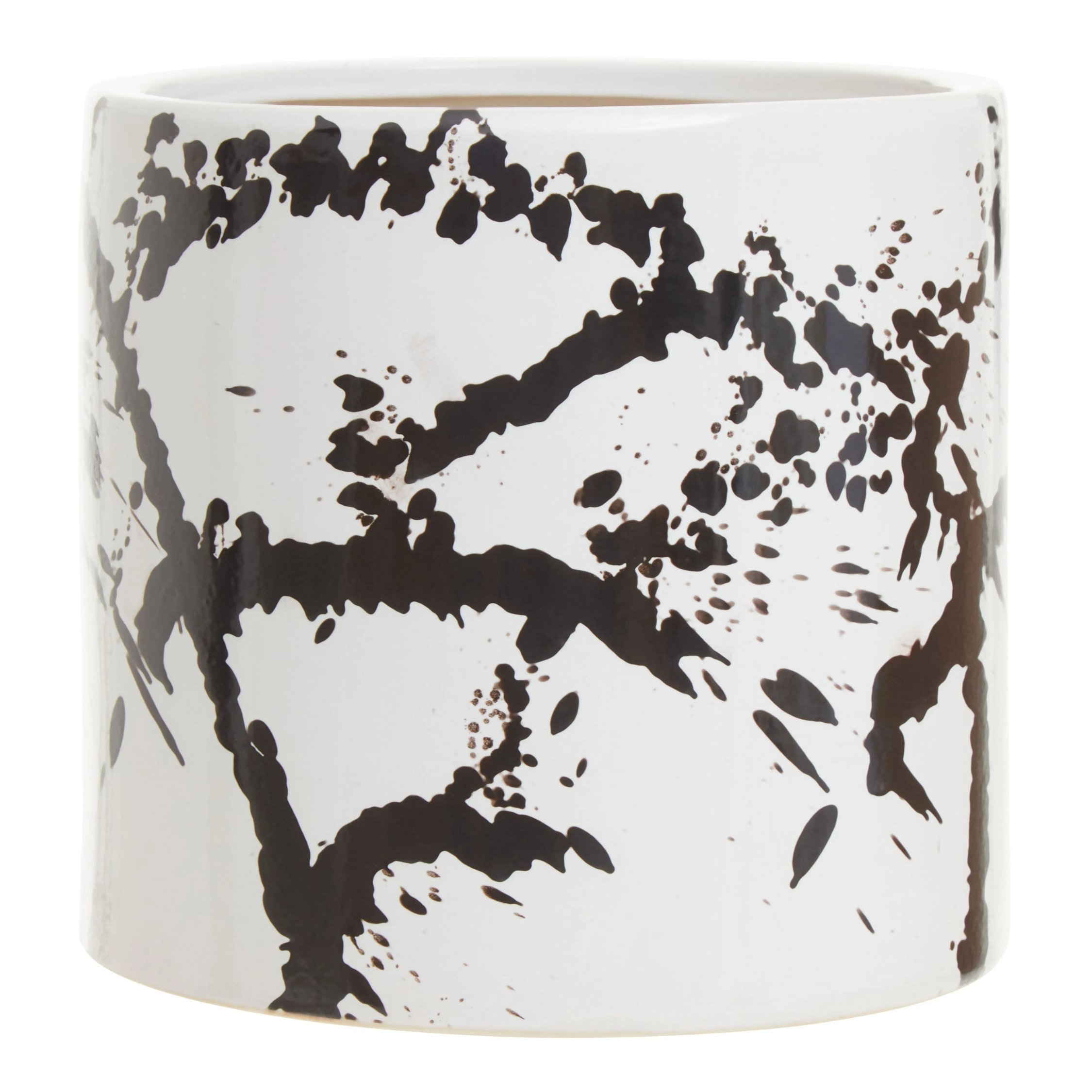 Orsina Sorrell Large Planter - Black and White