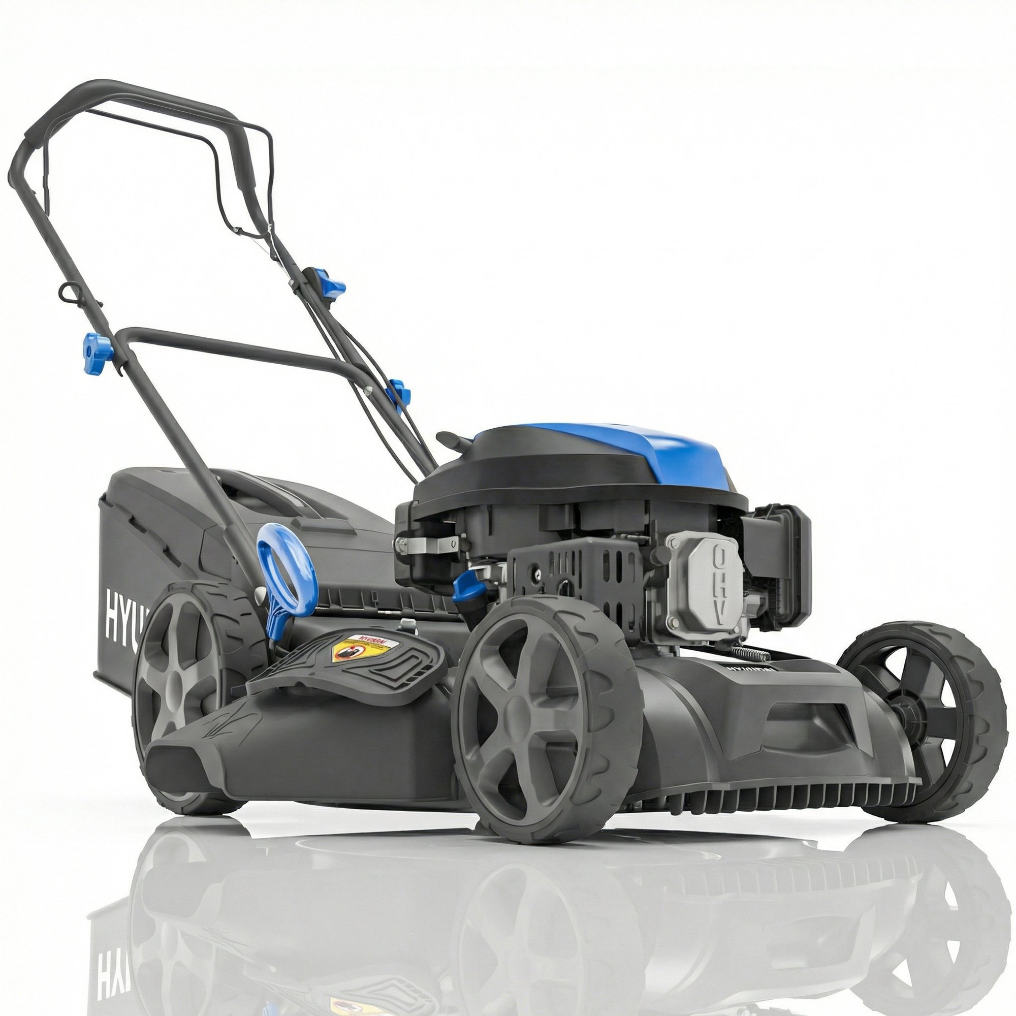 Hyundai 196cc 4-in-1 Self-Propelled Petrol Lawn mower - 51cm