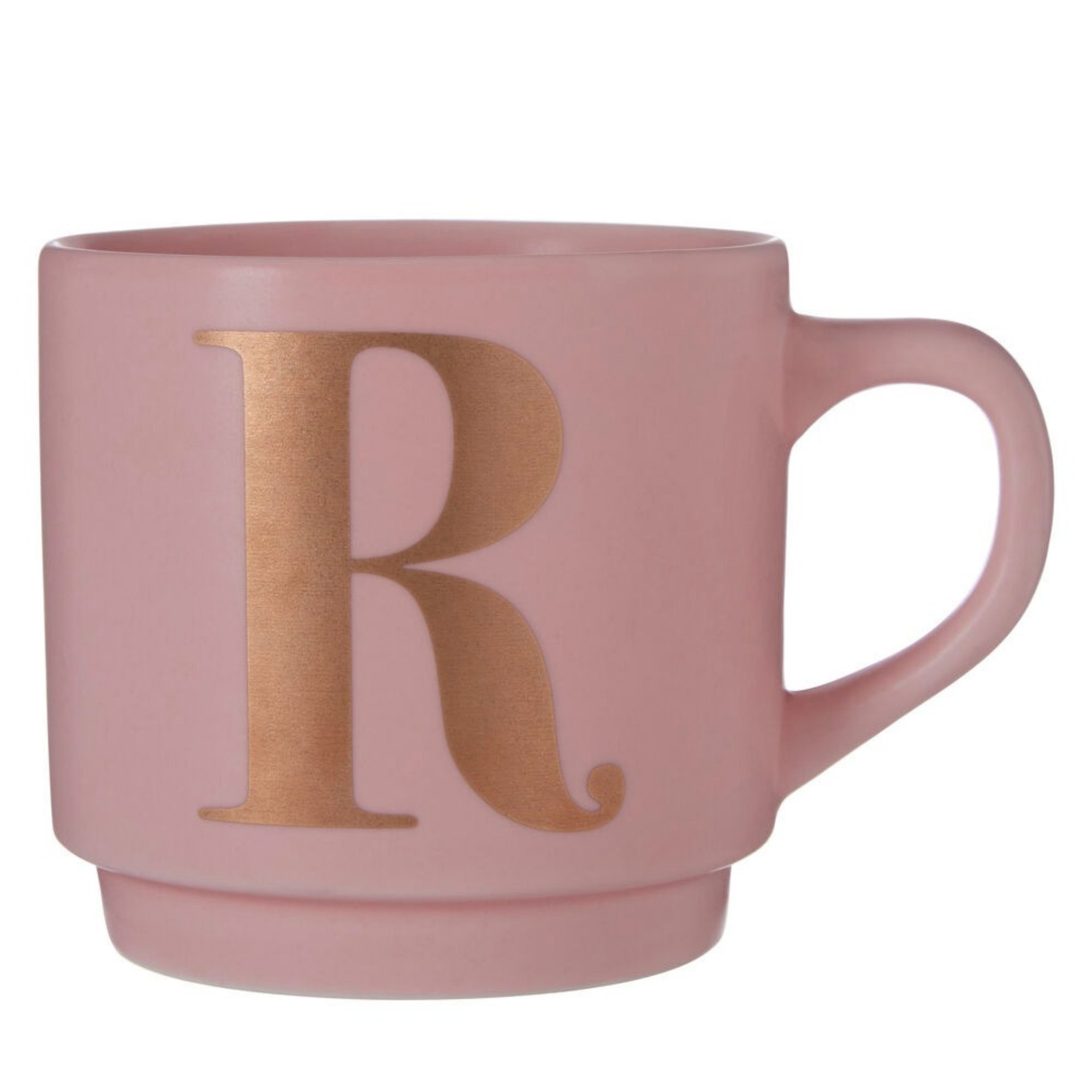 Orsina Signet R Monogram Mug – Pink