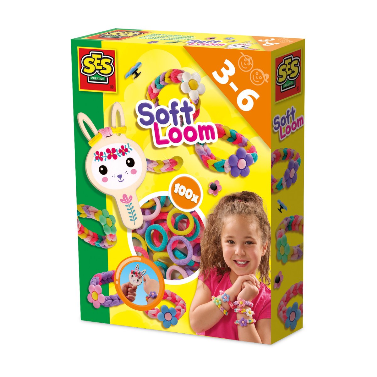 SES Creative Soft Loom Bracelets Jewellery Activity Set - Age 3+