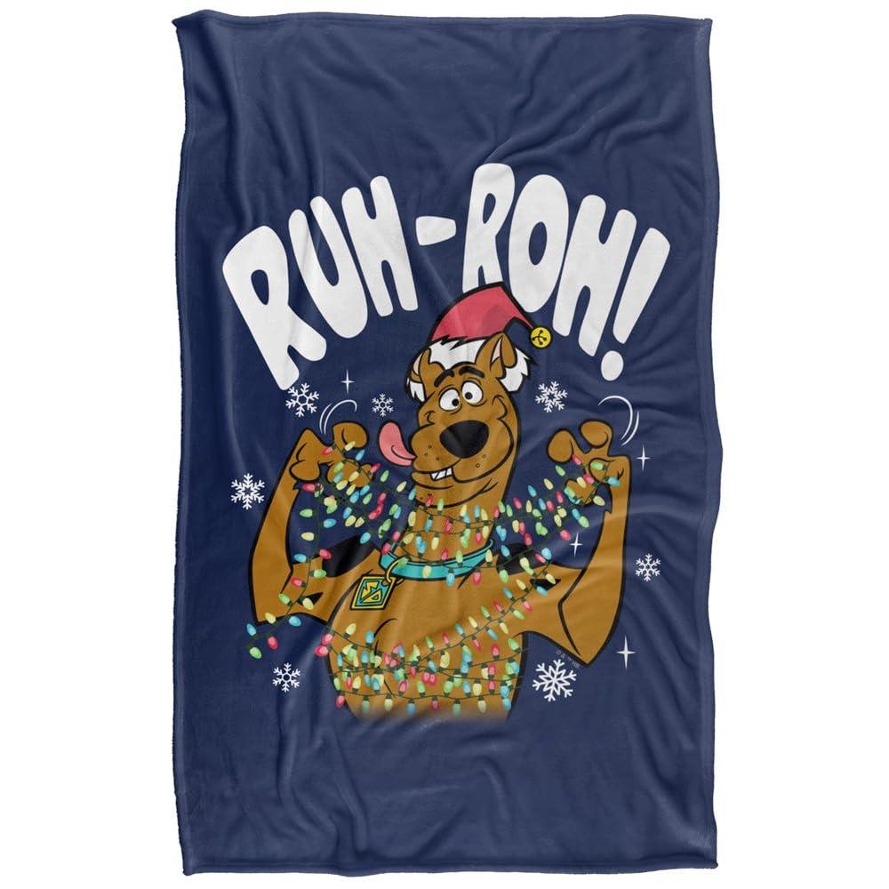 Scooby Doo Ruh Roh Christmas Throw - 147cm x 91cm