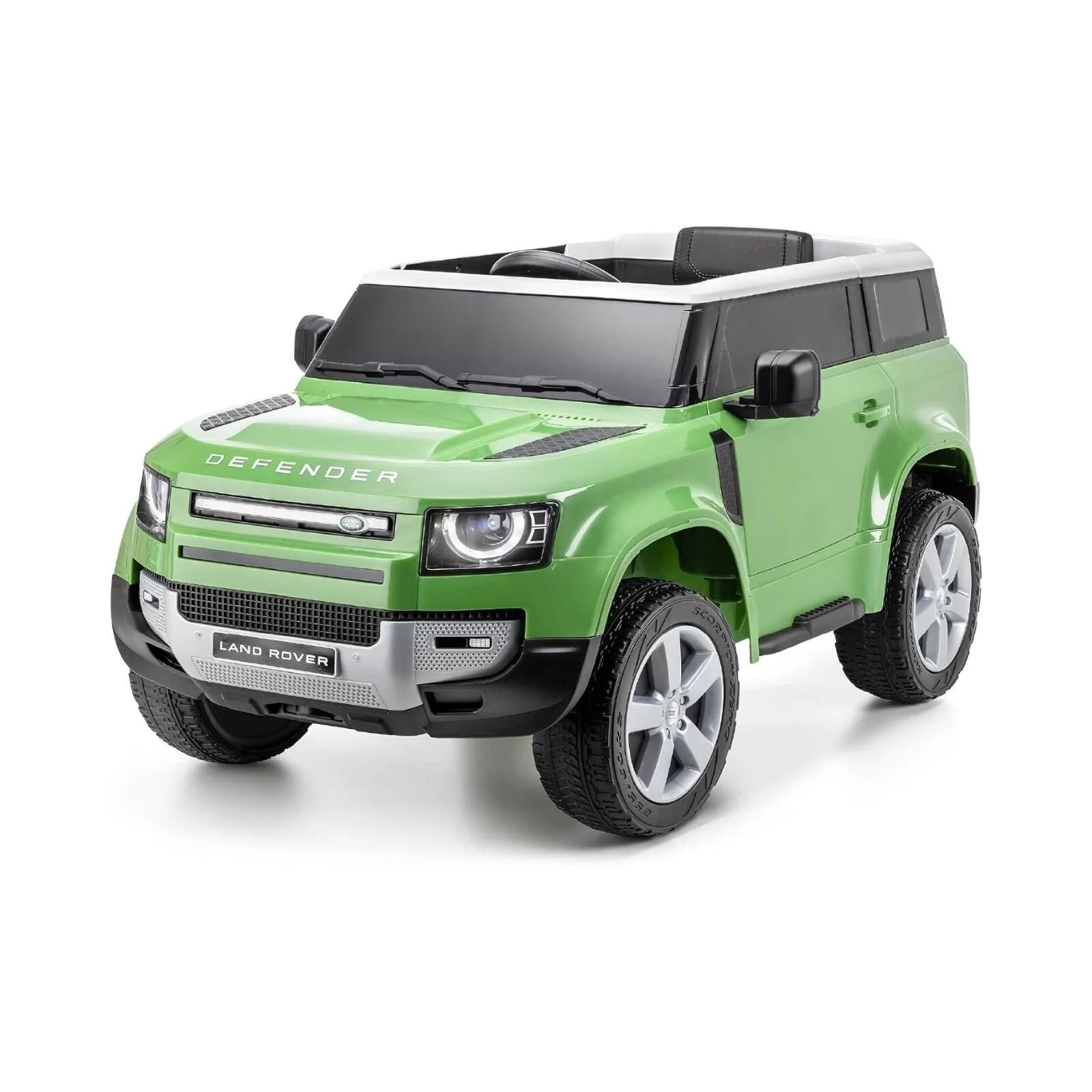 Xootz Land Rover Defender 12V Electric Ride-On Car - Green