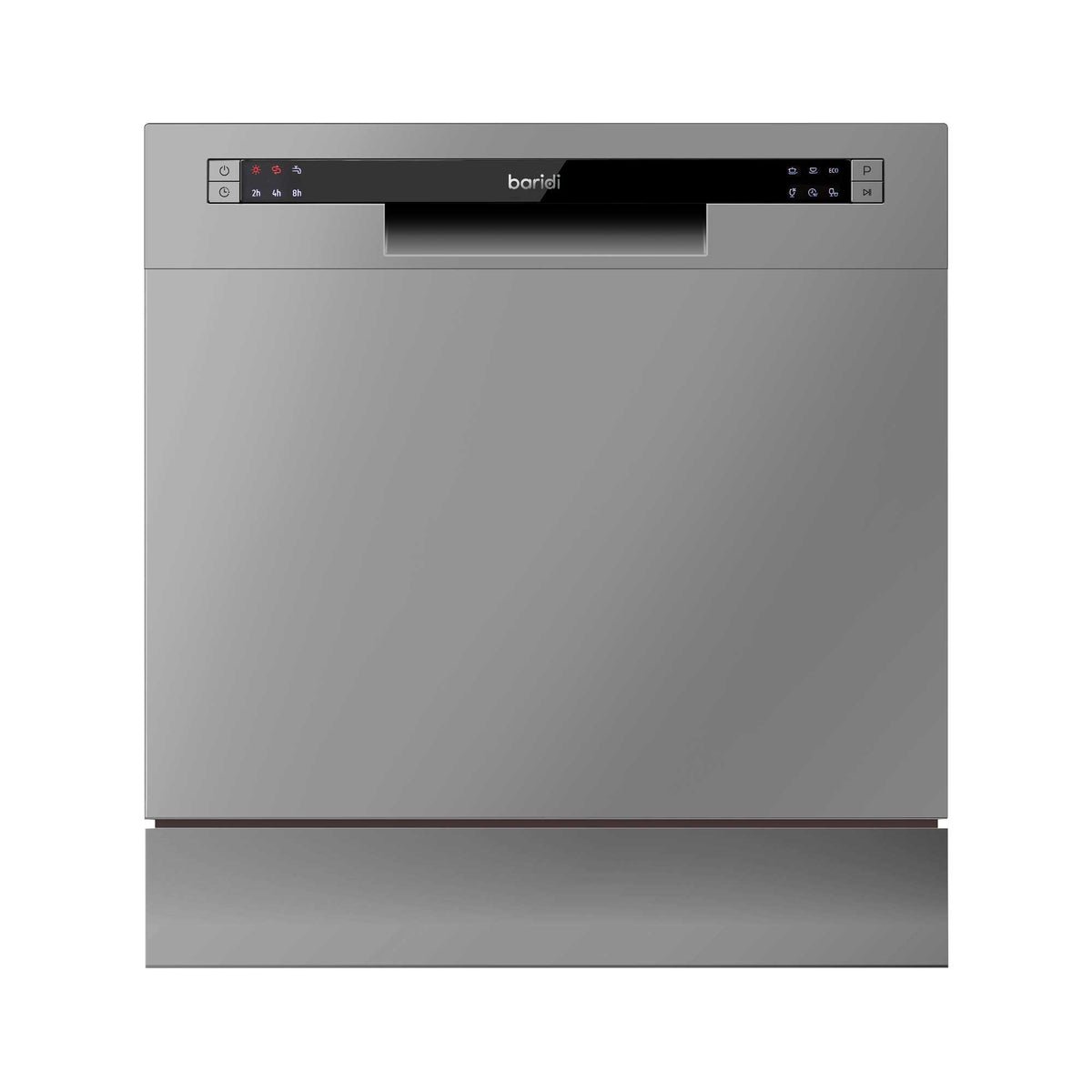 Baridi Table Top Dishwasher with 8 Place Settings & 6 Programmes - Silver