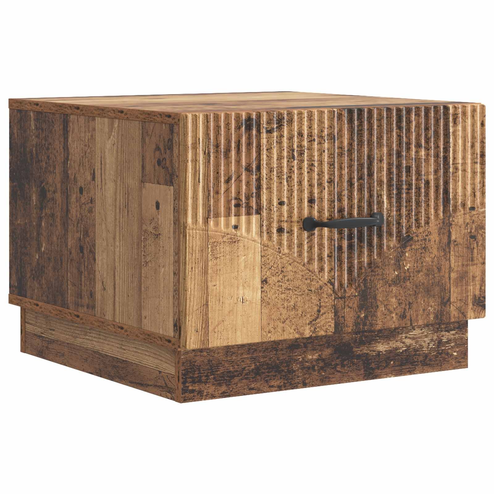 Walplus Engineered Wood Coffee Table - Dark Wood - 49 x 50 x 37 cm