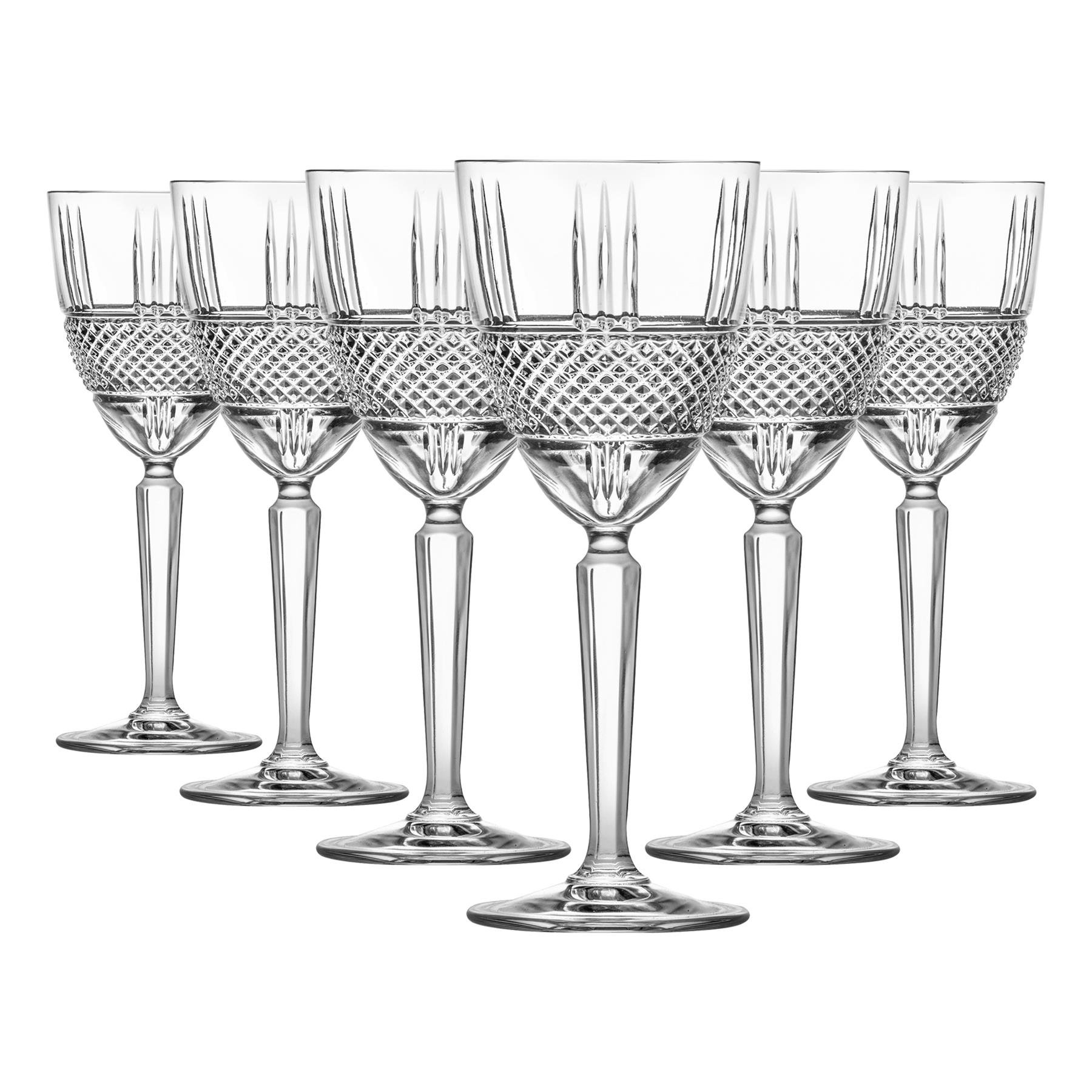 RCR Crystal Brillante Wine Glasses 230ml - Pack of 6