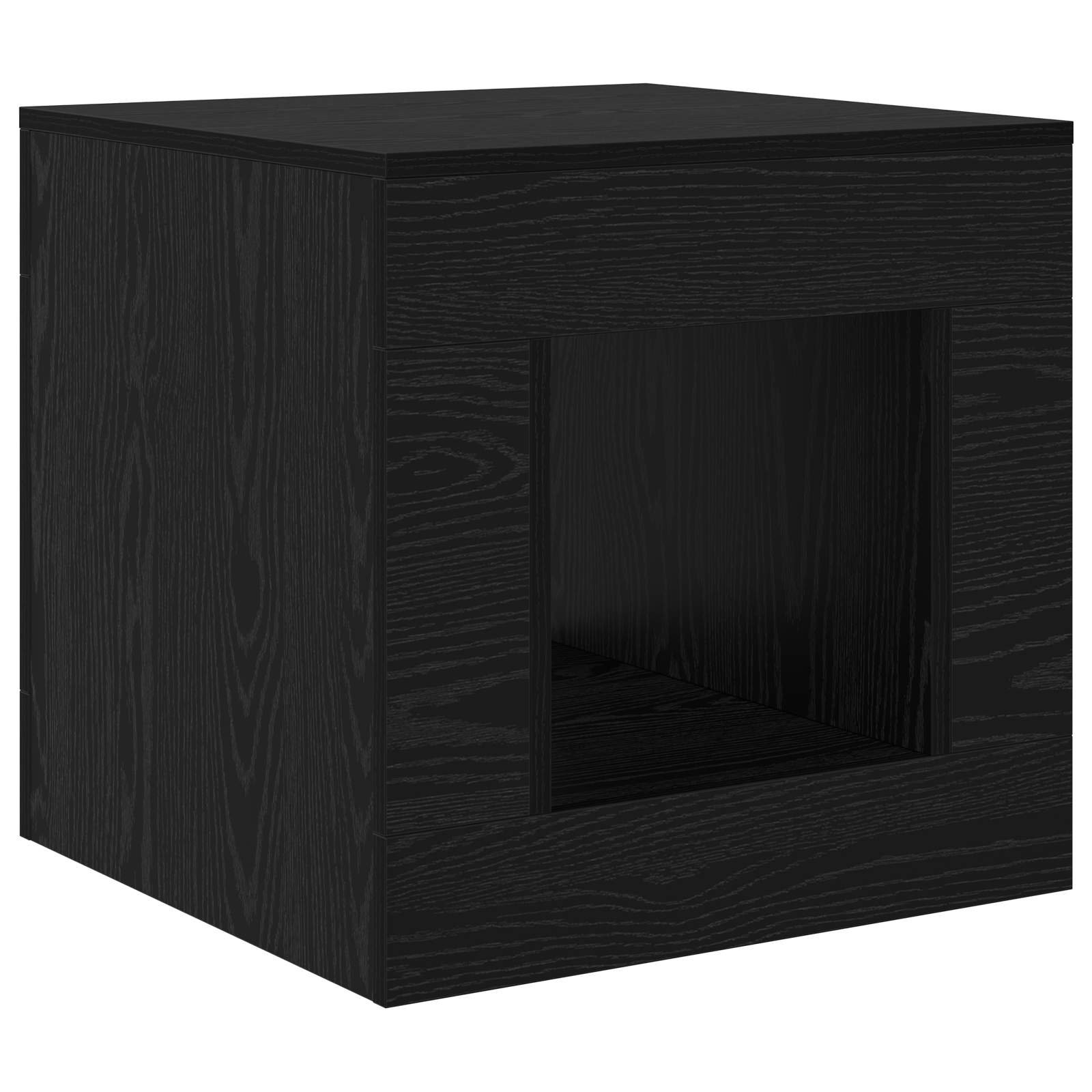 Walplus Coffee Table - Black Oak - 51.5 x 50 x 50 cm