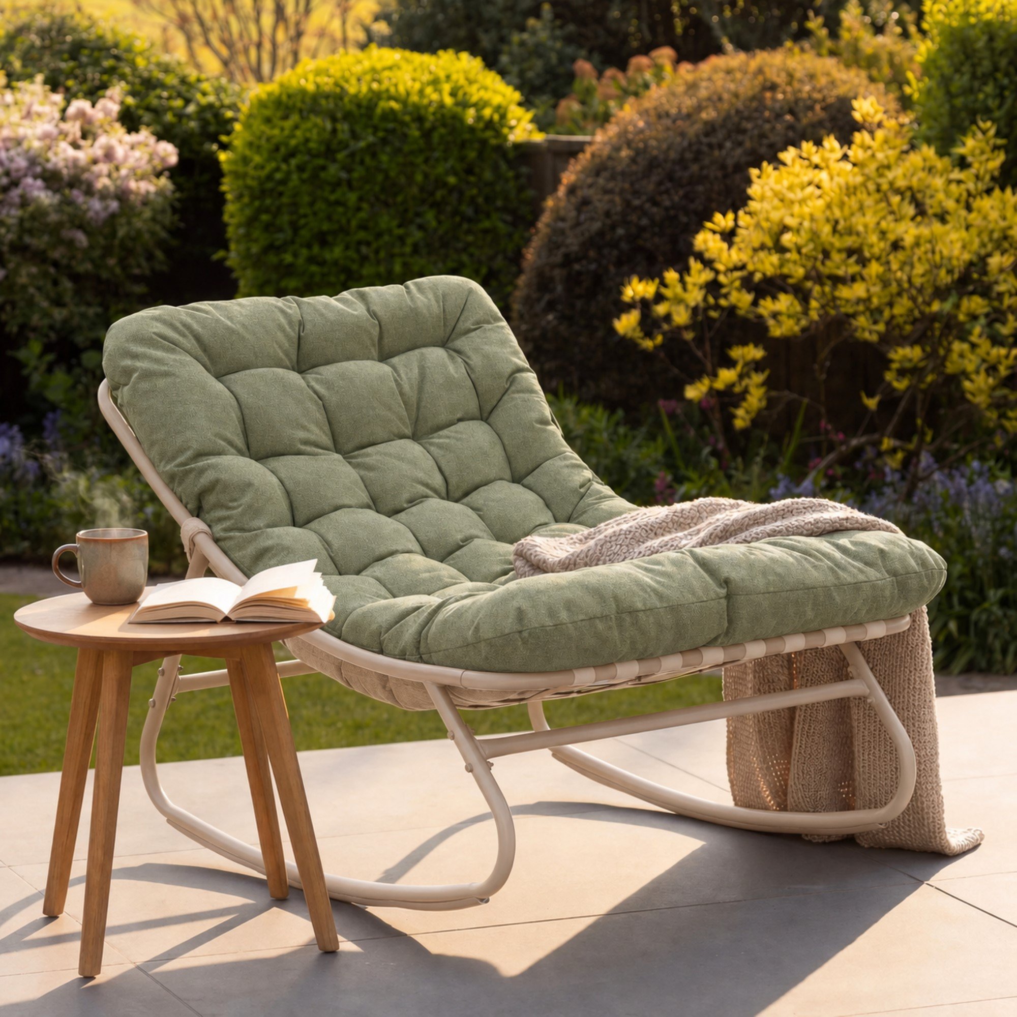 Artemis Home Softrock Outdoor Rocking Chair - Green