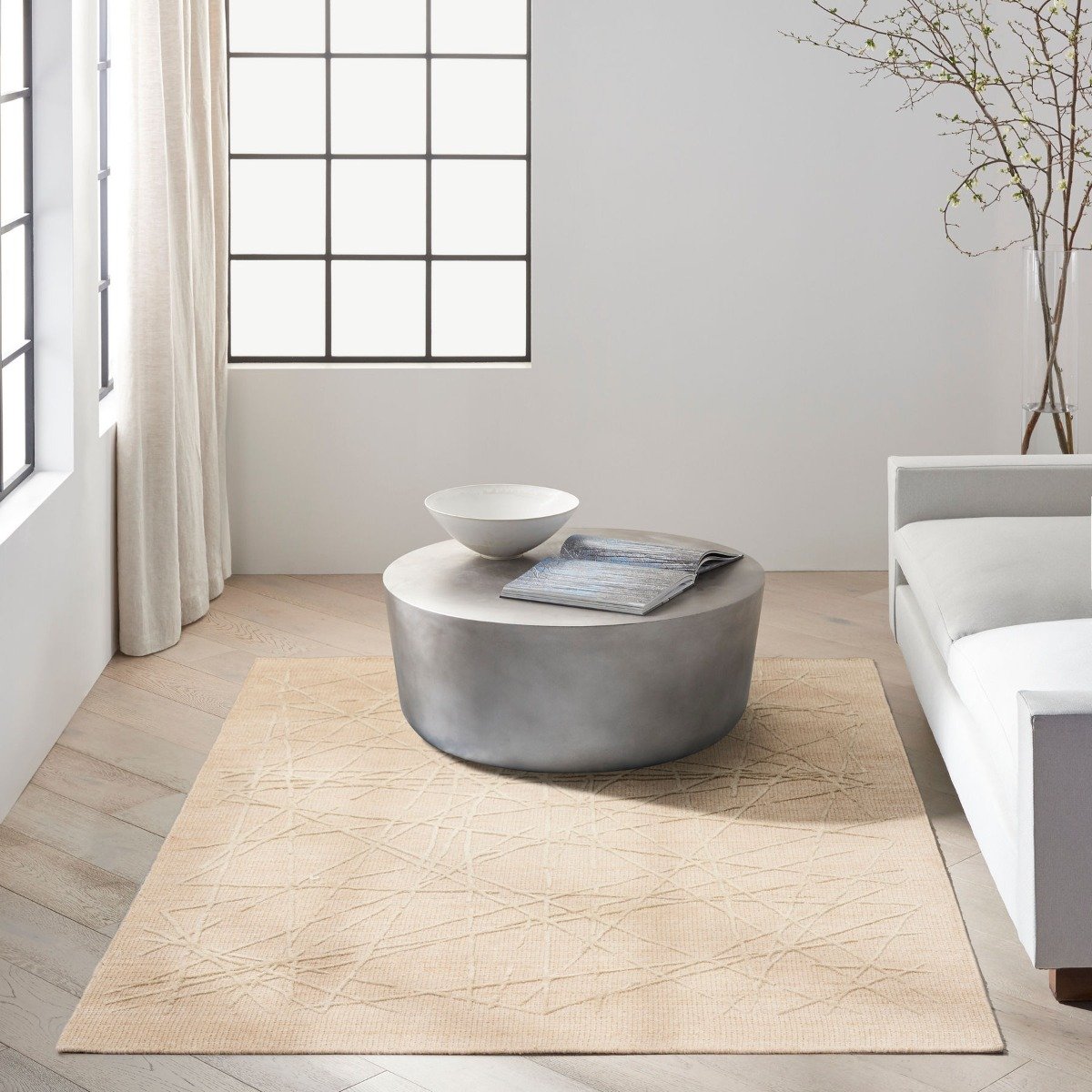 Mega Flooring Grey Modern Abstract Rug - 160 x 221cm