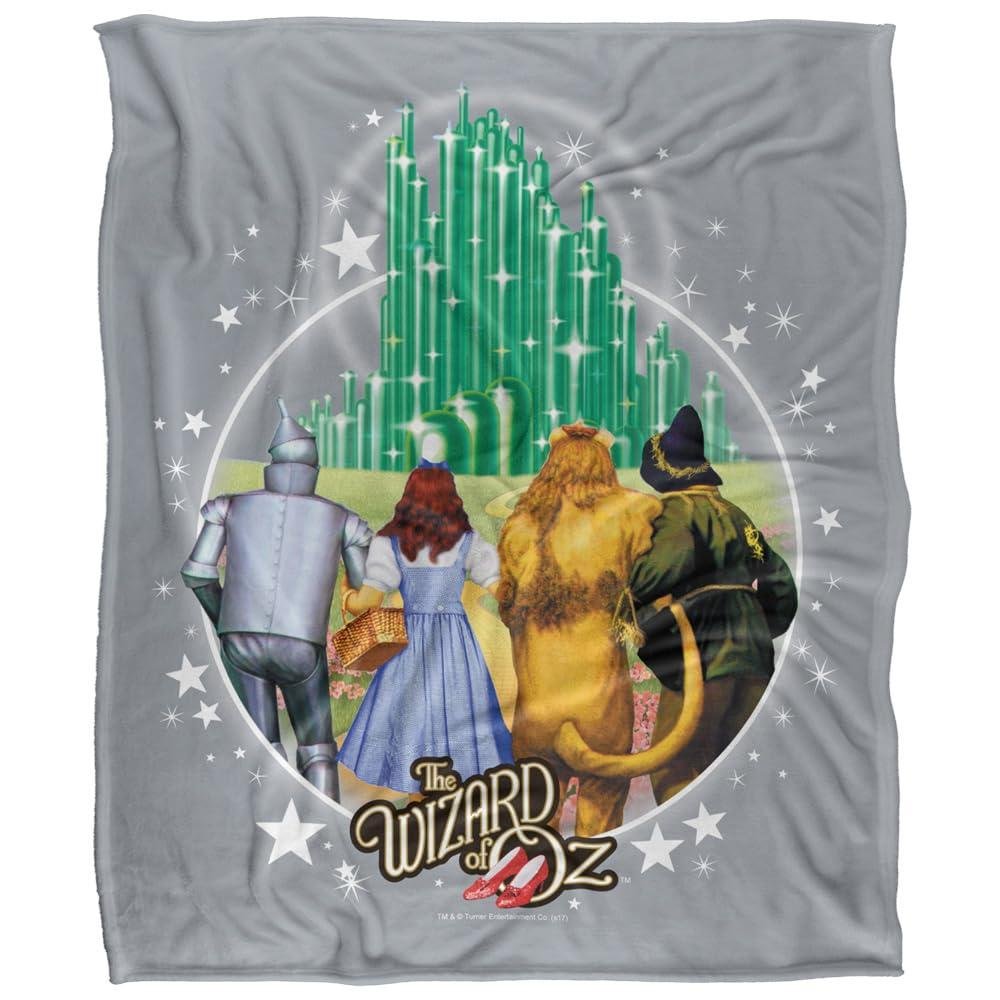 Wizard Of Oz Emerald City Soft Touch Blanket - 147cm x 91cm