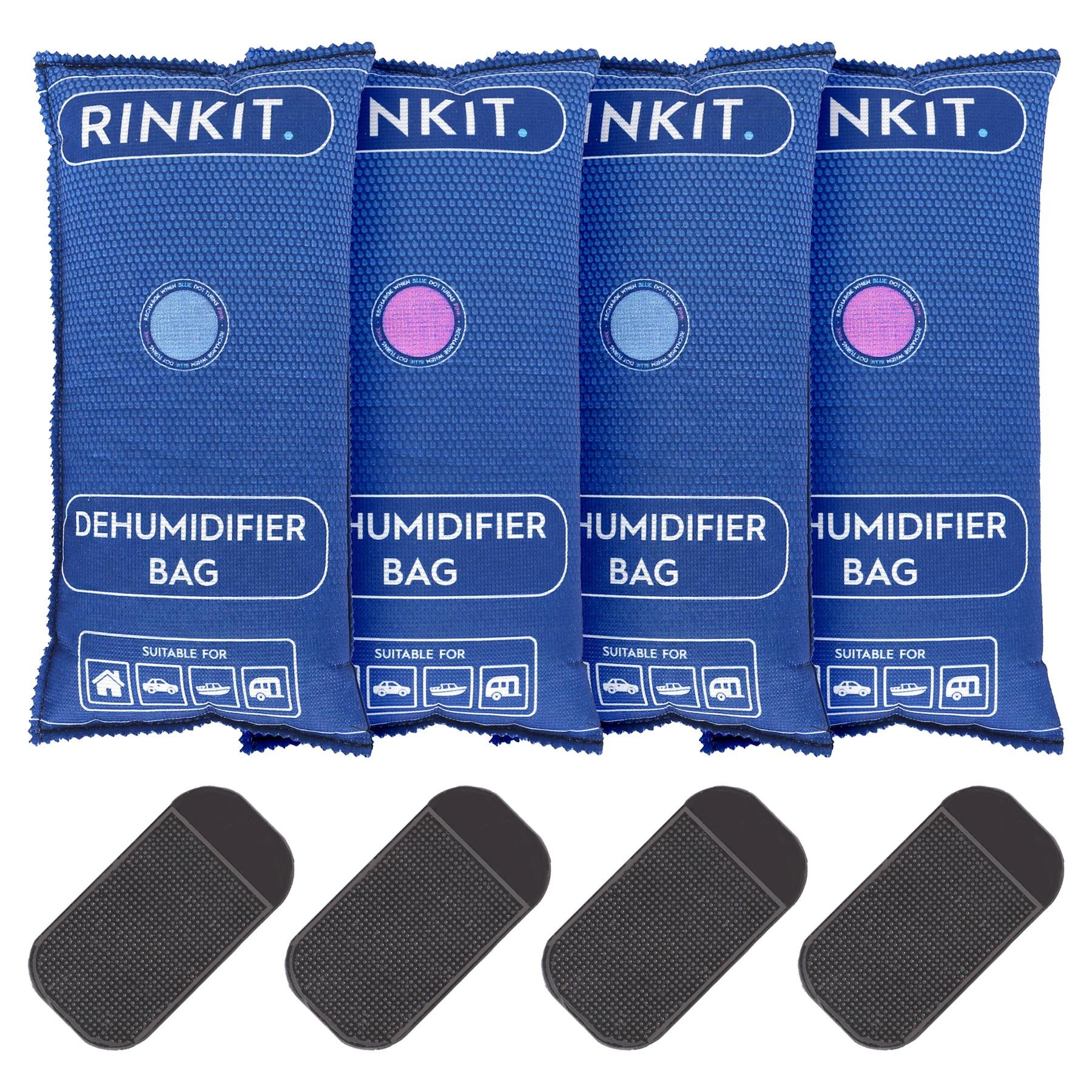 Rinkit Reusable Car Dehumidifier 1kg Bags Pack of 4 - Navy
