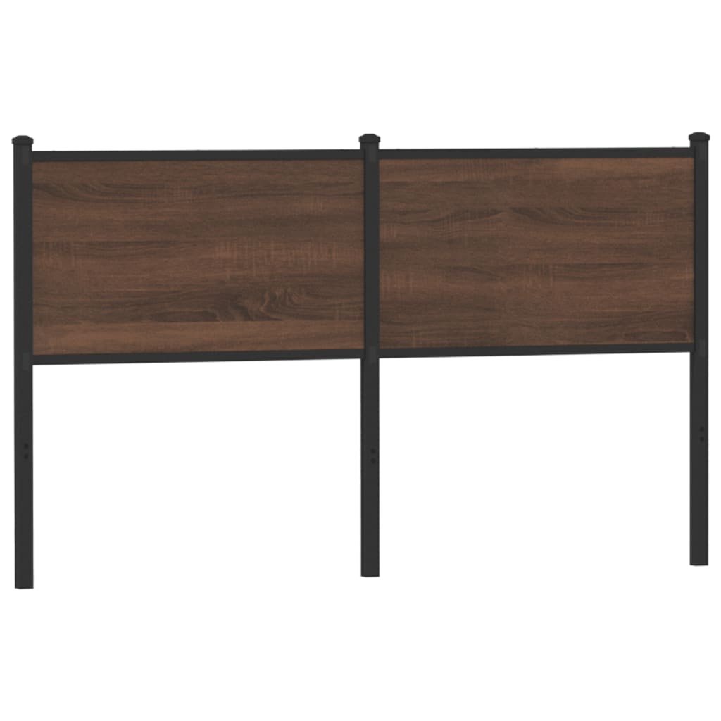 Walplus Wood Steel Replacement Headboard - Chestnut - 156 x 3 x 91.5 cm
