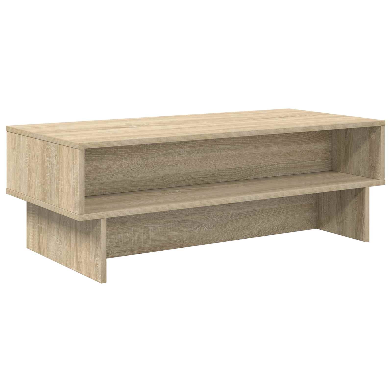 Walplus Engineered Wood Coffee Table - Sonoma Oak - 100 x 46 x 35 cm