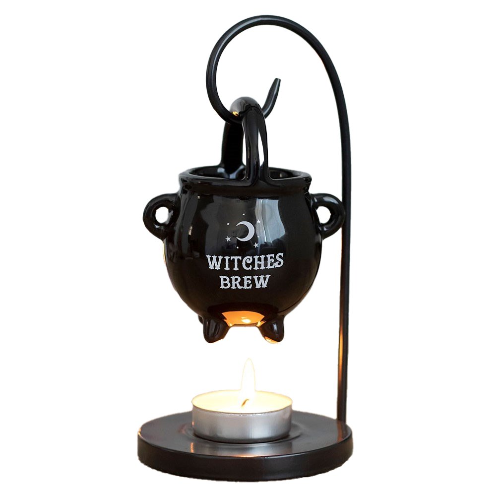 Something Different Witches Brew Cauldron Oil Burner - Black