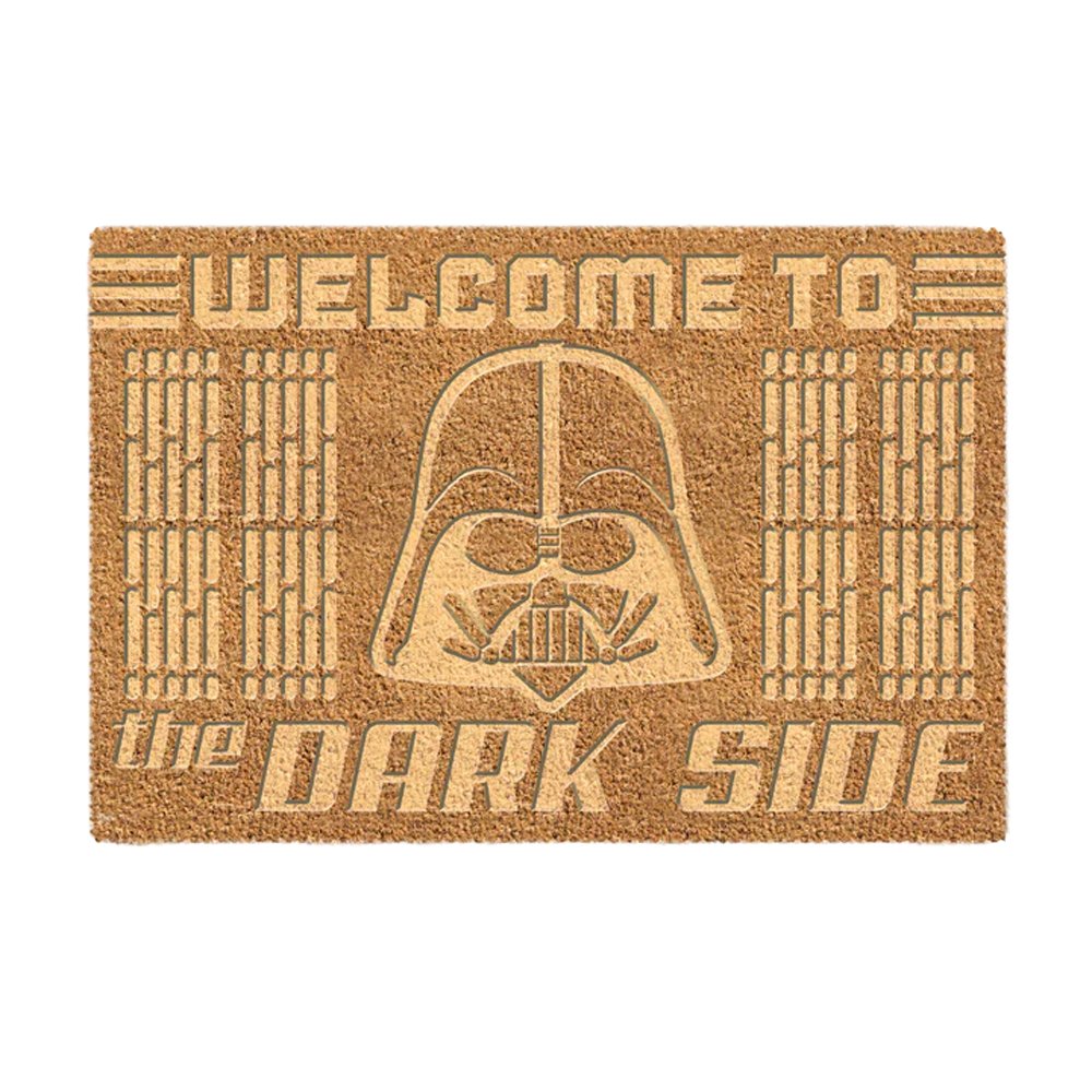 Star Wars Welcome To The Dark Side Coir Embossed Door Mat - Brown