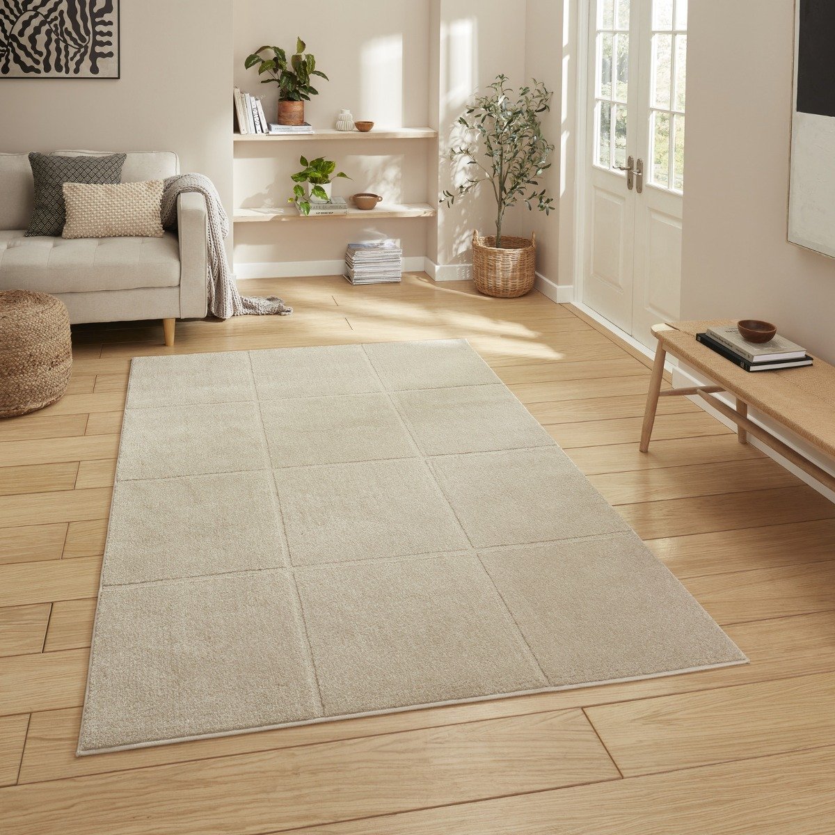 Mega Flooring Brown Modern Geometric Rug - 200 x 290cm