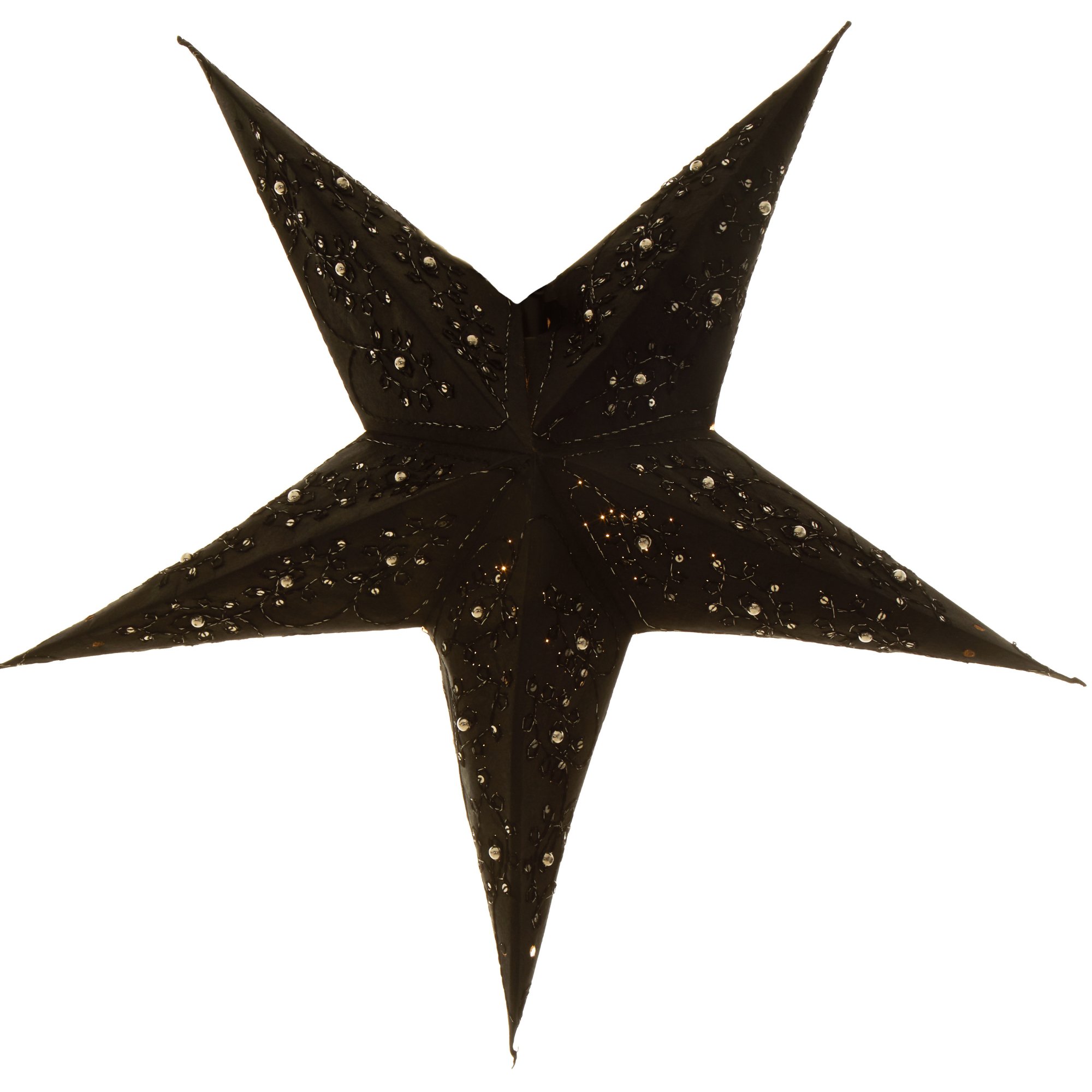Orsina Leela 5 Point Paper Star – Black