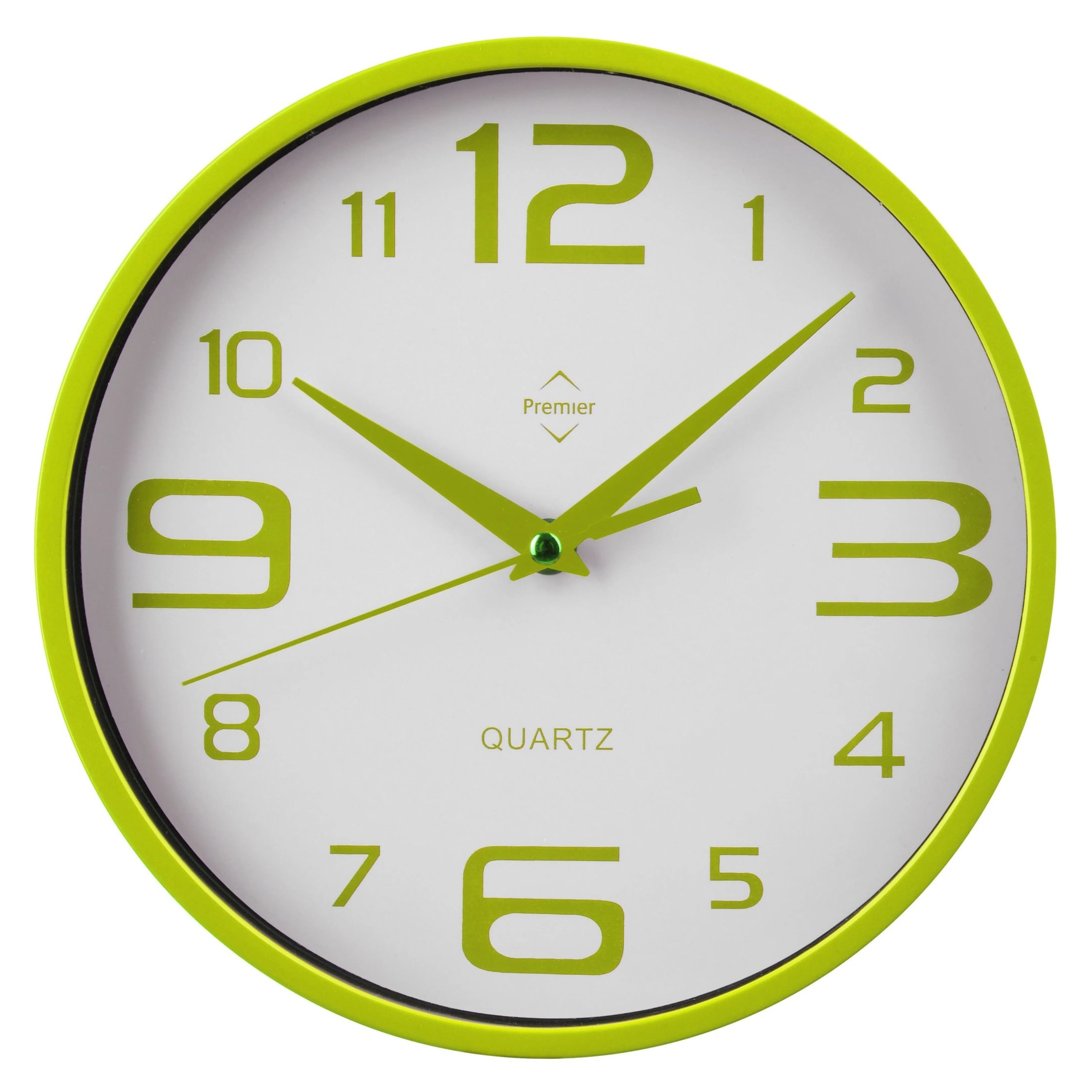 Orsina Anson Plastic Wall Clock - Green and White