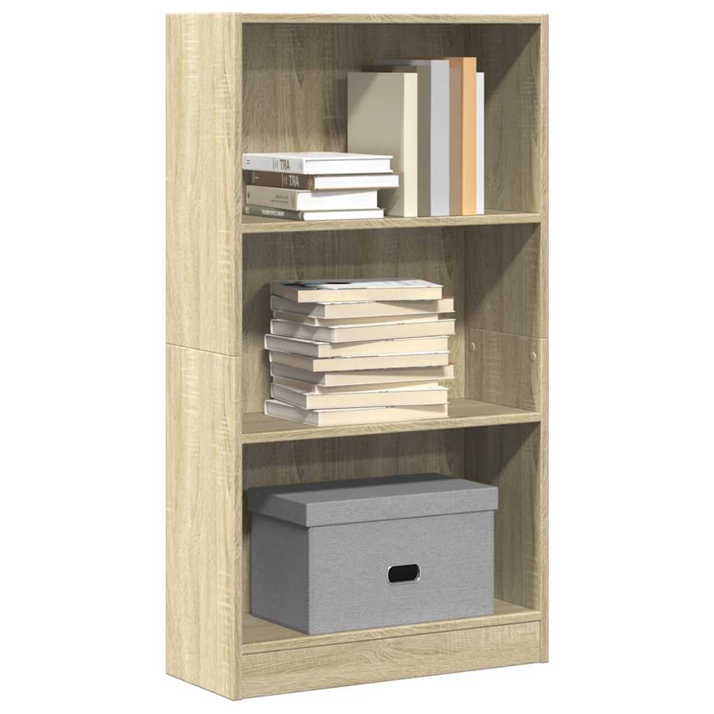 Walplus Engineered Wood Bookcase - Light Oak - 60 x 24 x 109 cm