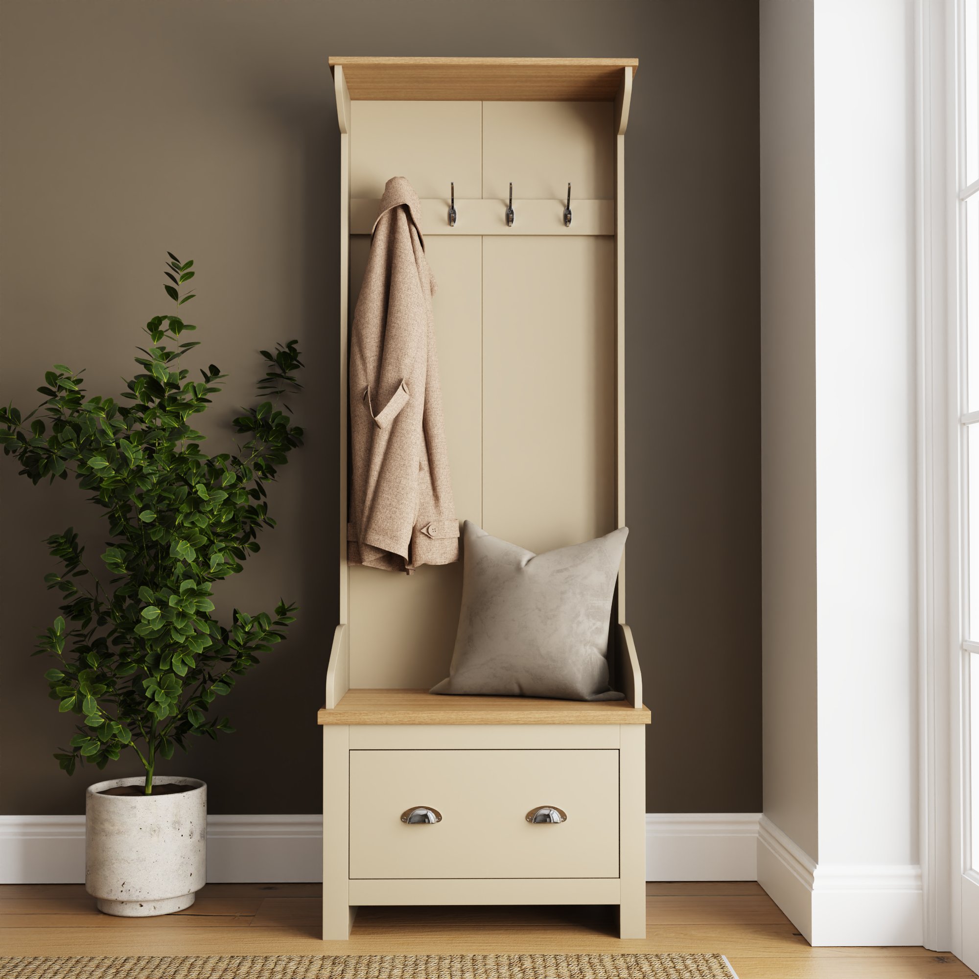 GFW Lancaster Hallway Unit - Cream