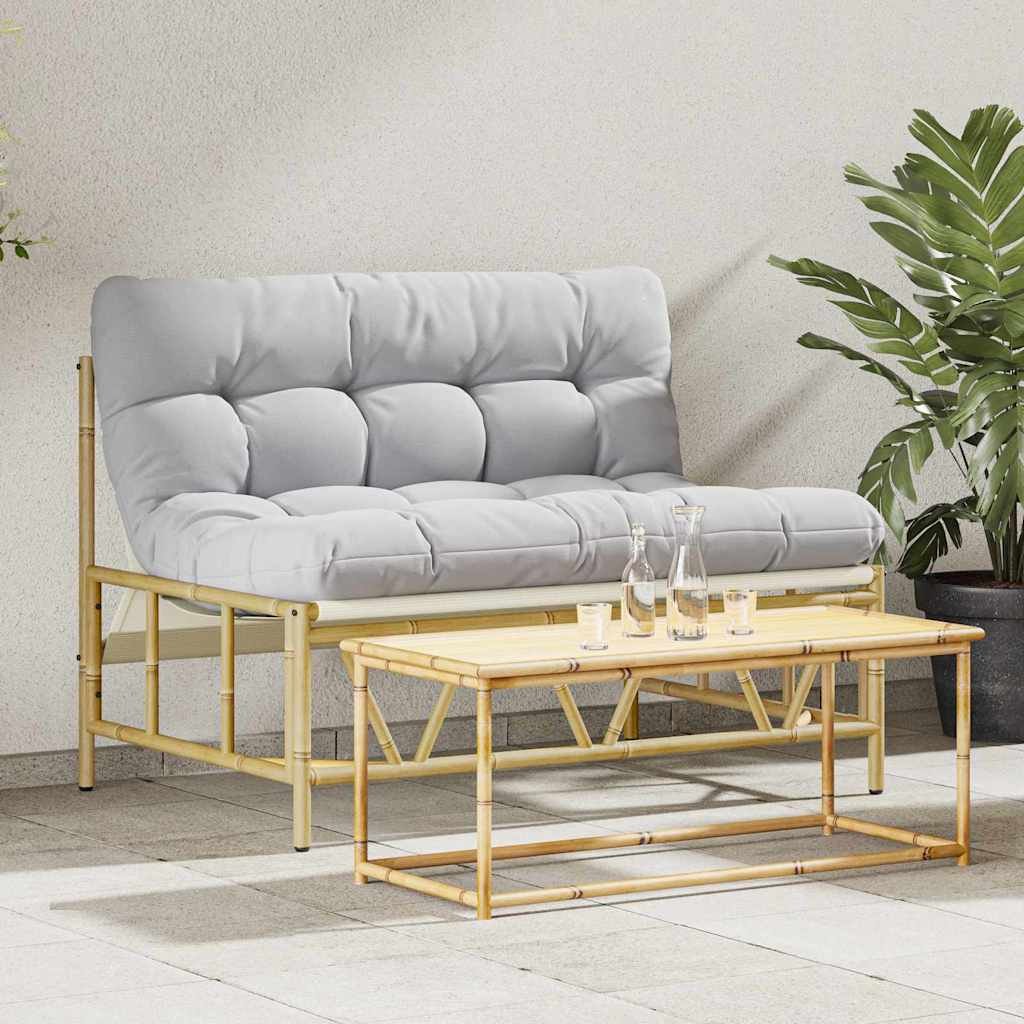 Walplus Steel Outdoor Seating - Light Grey - 110 x 74.5 x 71 cm