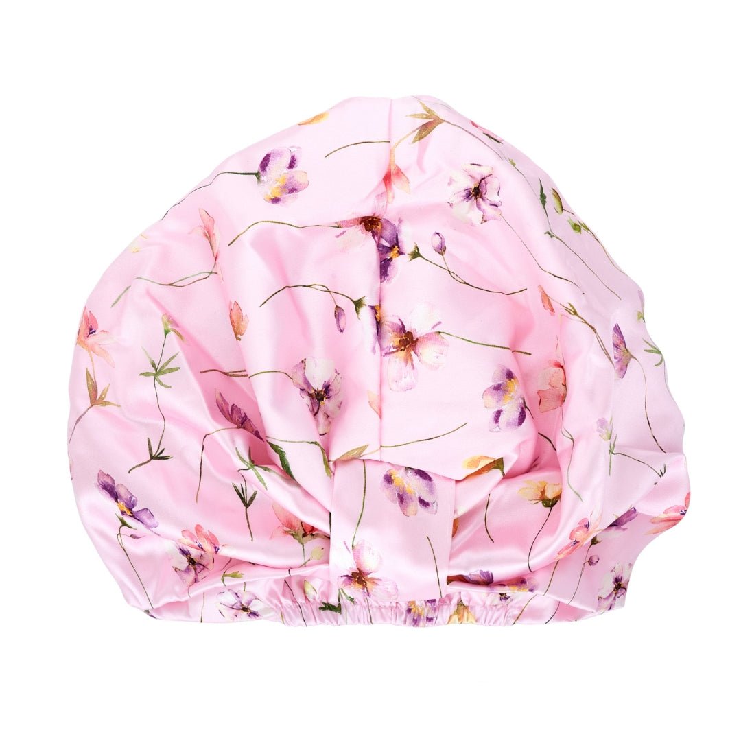 SMUG Satin Sleep Turban - Blush Meadow Print