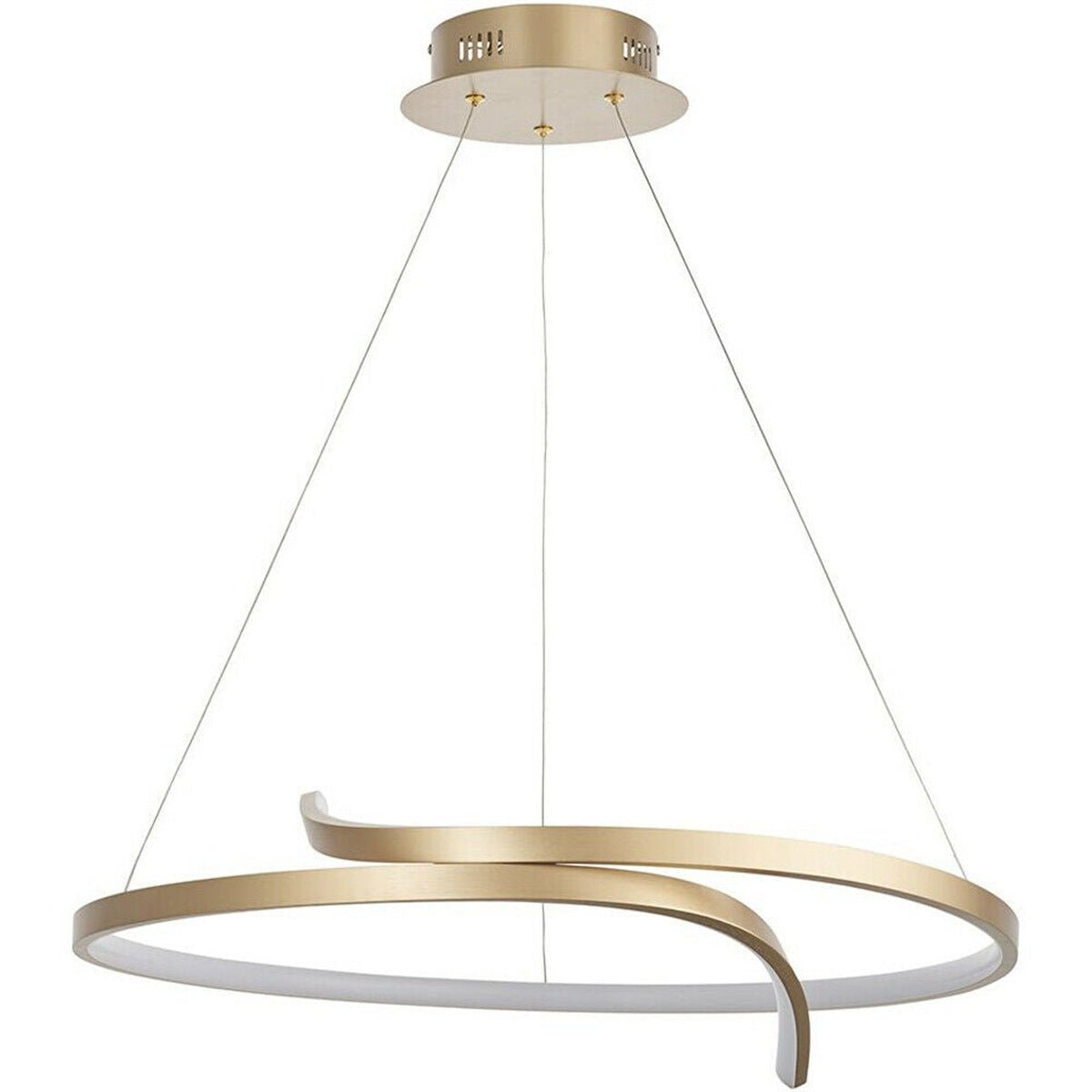Loops Direct Rafe Steel and Aluminium LED Pendant - Brushed Gold