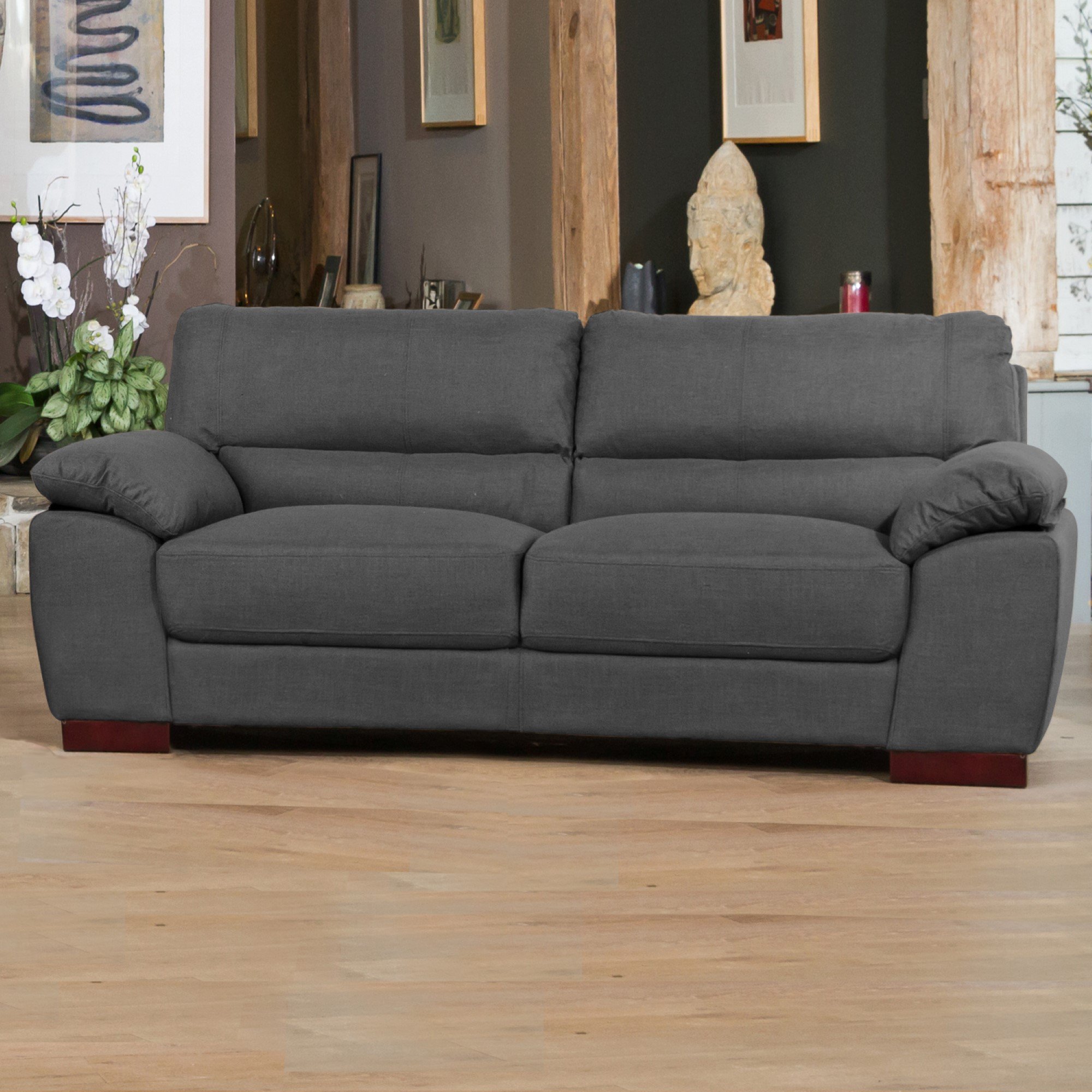 Artemis Home Westbrook 3 Seat Sofa - Charcoal