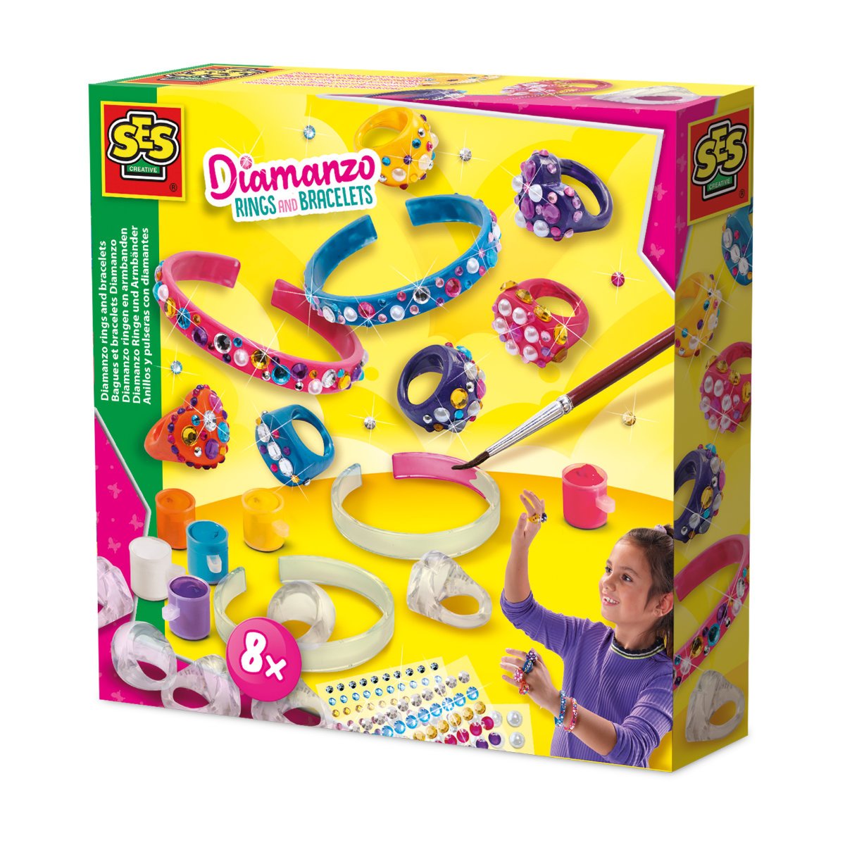 SES Creative Diamanzo Rings & Bracelets Jewellery Set