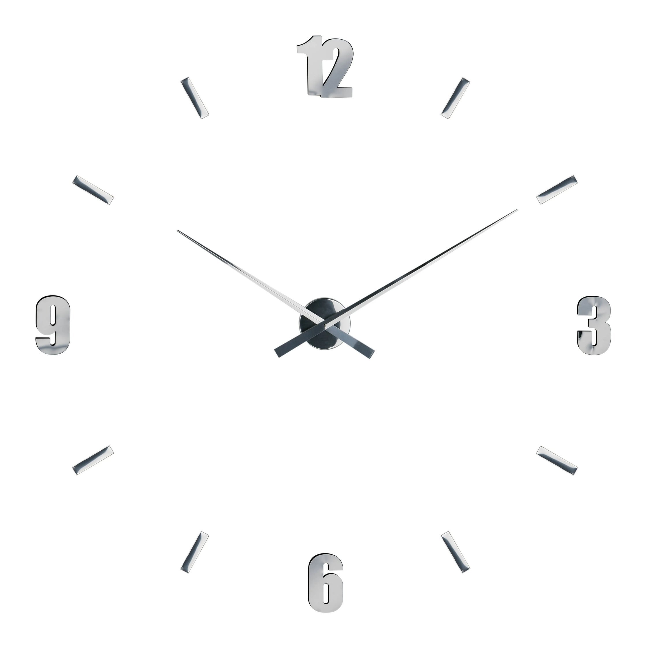 Orsina Verdian DIY Mirrored Wall Clock - Silver