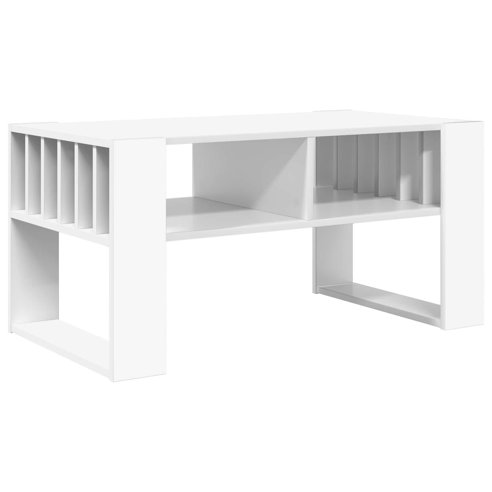 Walplus Engineered Wood Coffee Table - White - 92 x 49.5 x 45 cm
