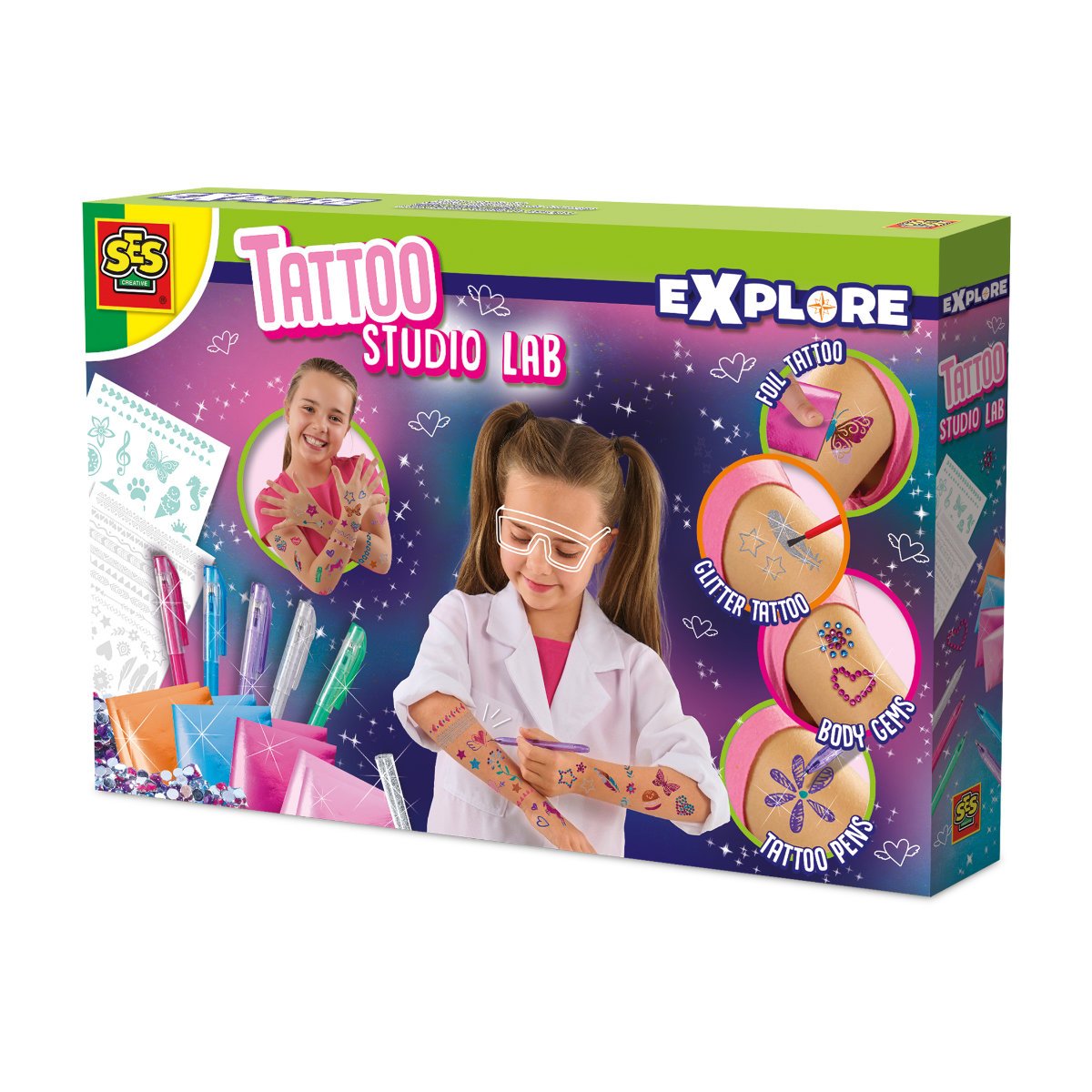 SES Creative Tattoo Studio Lab Temporary Art Activity Set