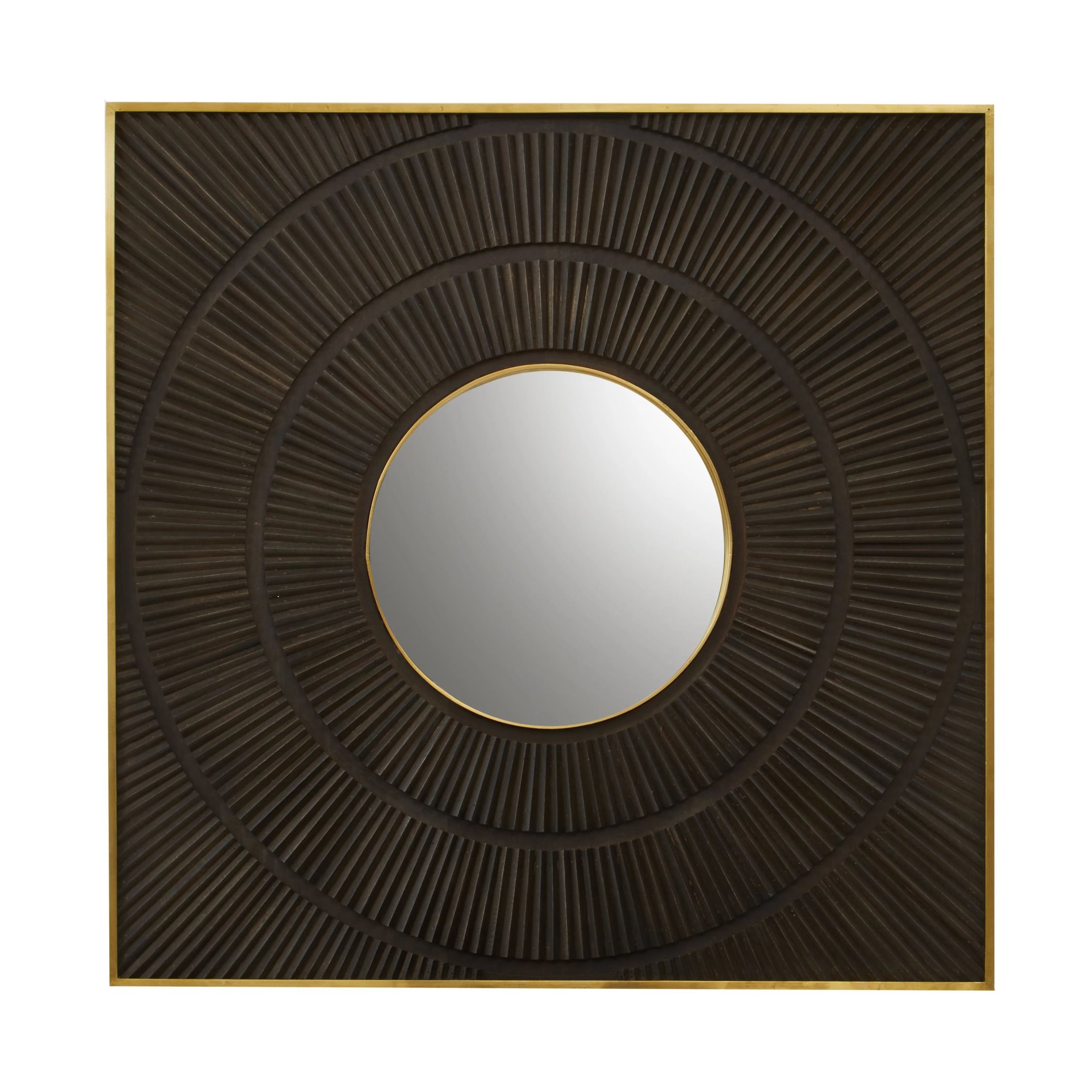 Orsina Sadri Mango Wood Wall Mirror – Brown