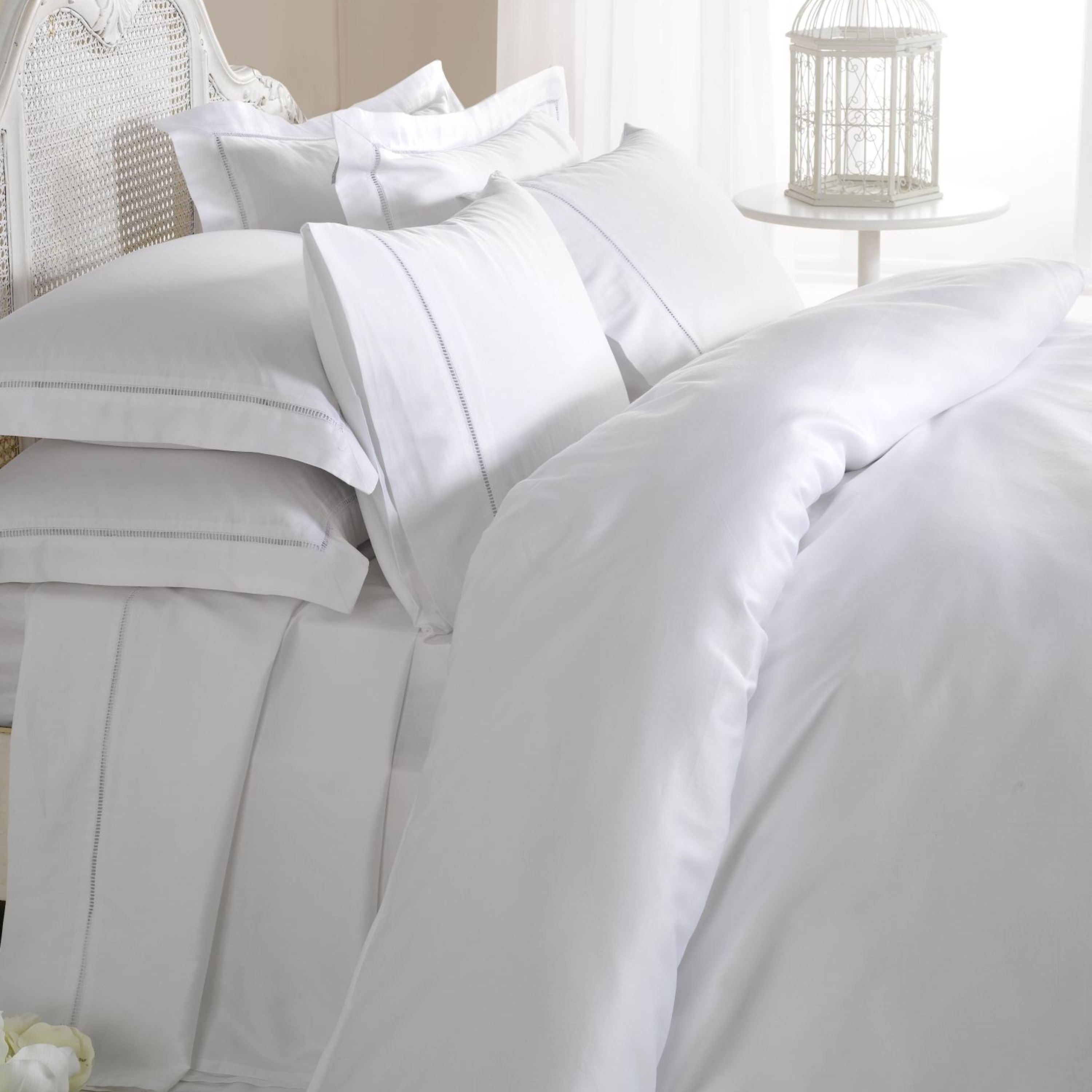 Dorchester 1000TC White Duvet Cover - Double