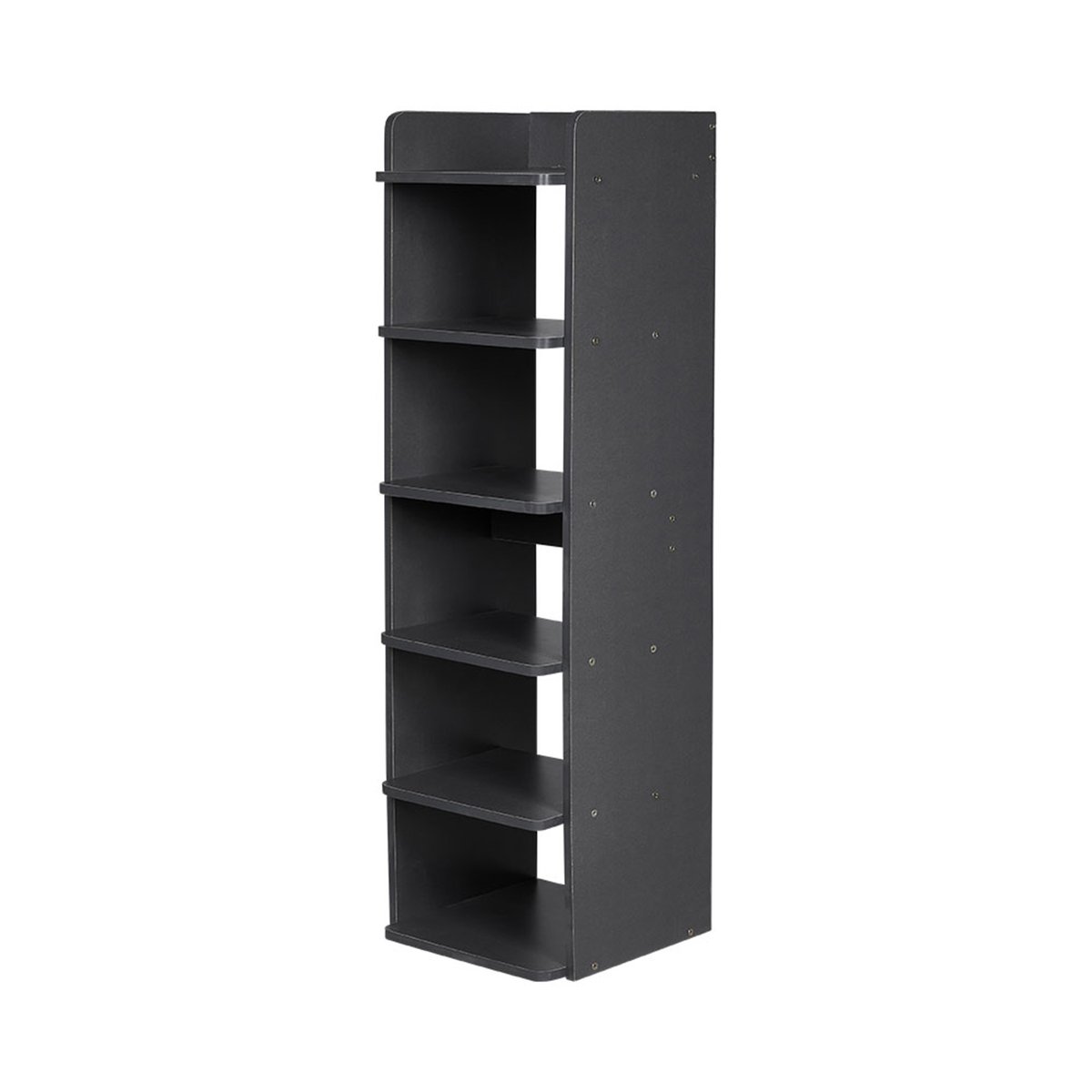 Living and Home 6 Tier Narrow Tall Shoe Rack - Black